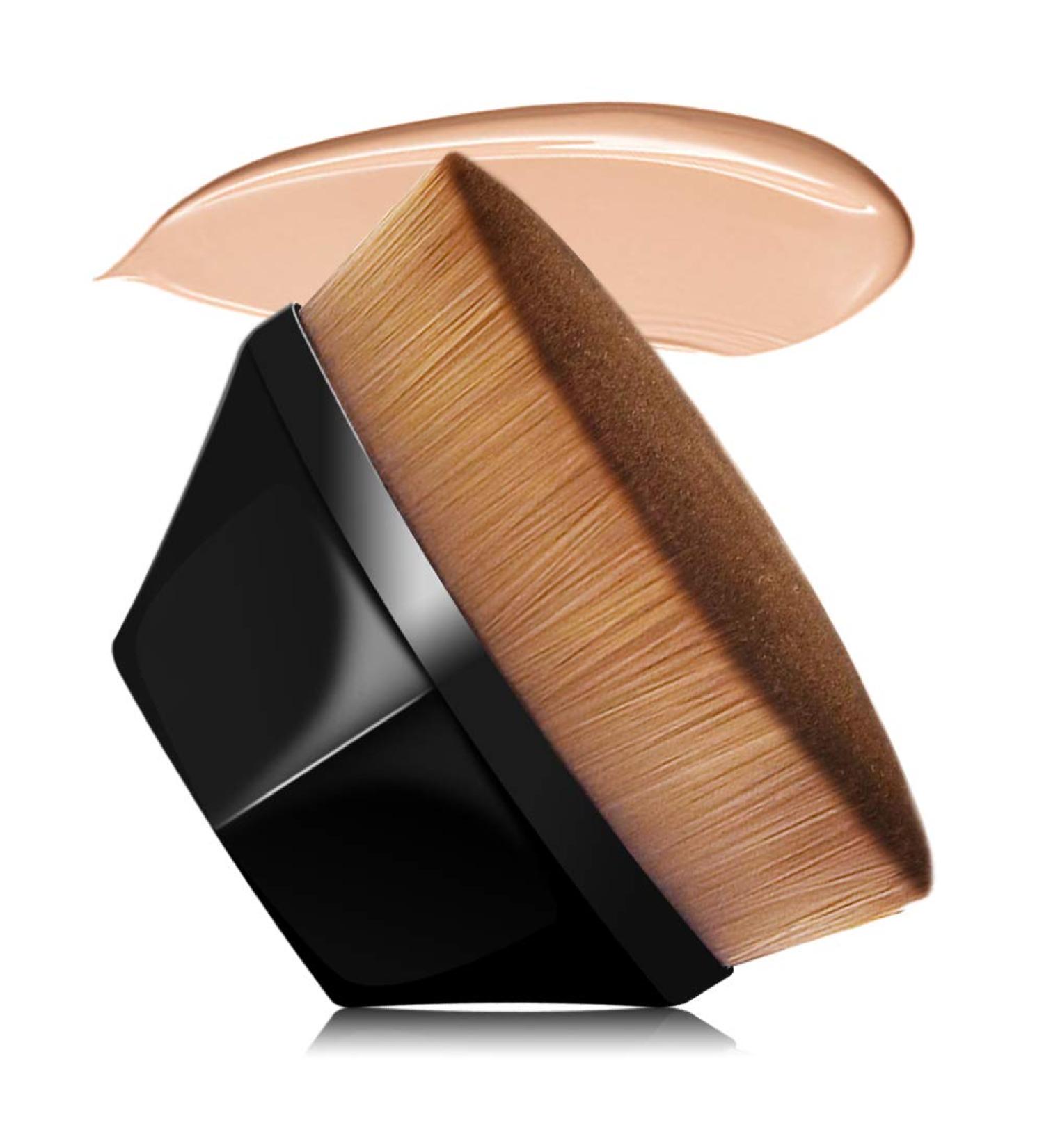 VICKSONGS Beautiful Taste Flawless Foundation Brush with Box - Super Soft Multifunctional Blending Brush for Liquid and Cream Concealer - Premium Quality - Easy to Carry (Black) - Buy Online on GoSupps.com