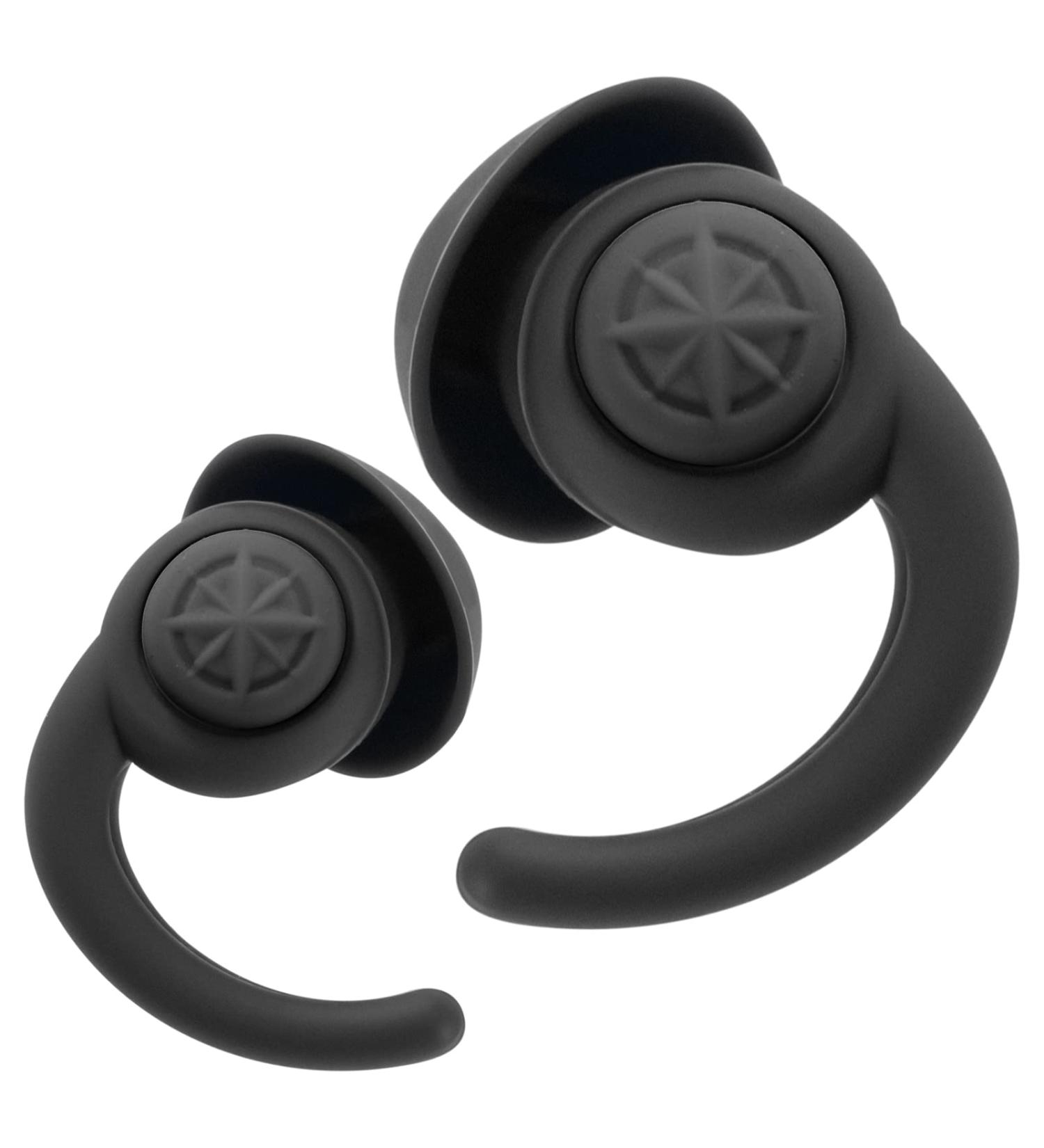 Reusable & Washable Noise Cancelling Ear Plugs for Sleep, Work, Travel - 2 Pairs Black - Buy Online on GoSupps.com