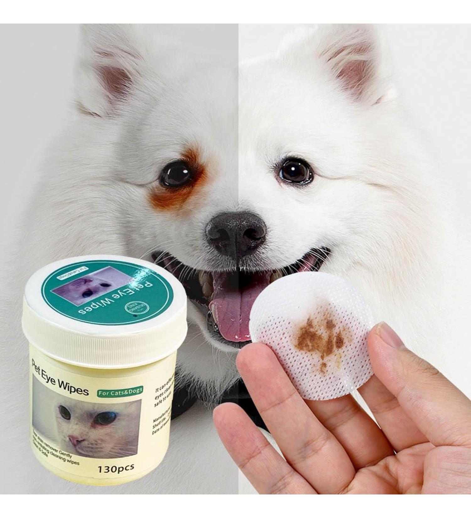 Petjanica Home Ear & Eye Cleaning Pads for Dogs & Cats | 130 Dental Care Finger Pads & Tooth Cleaning Wipes - Buy Online on GoSupps.com