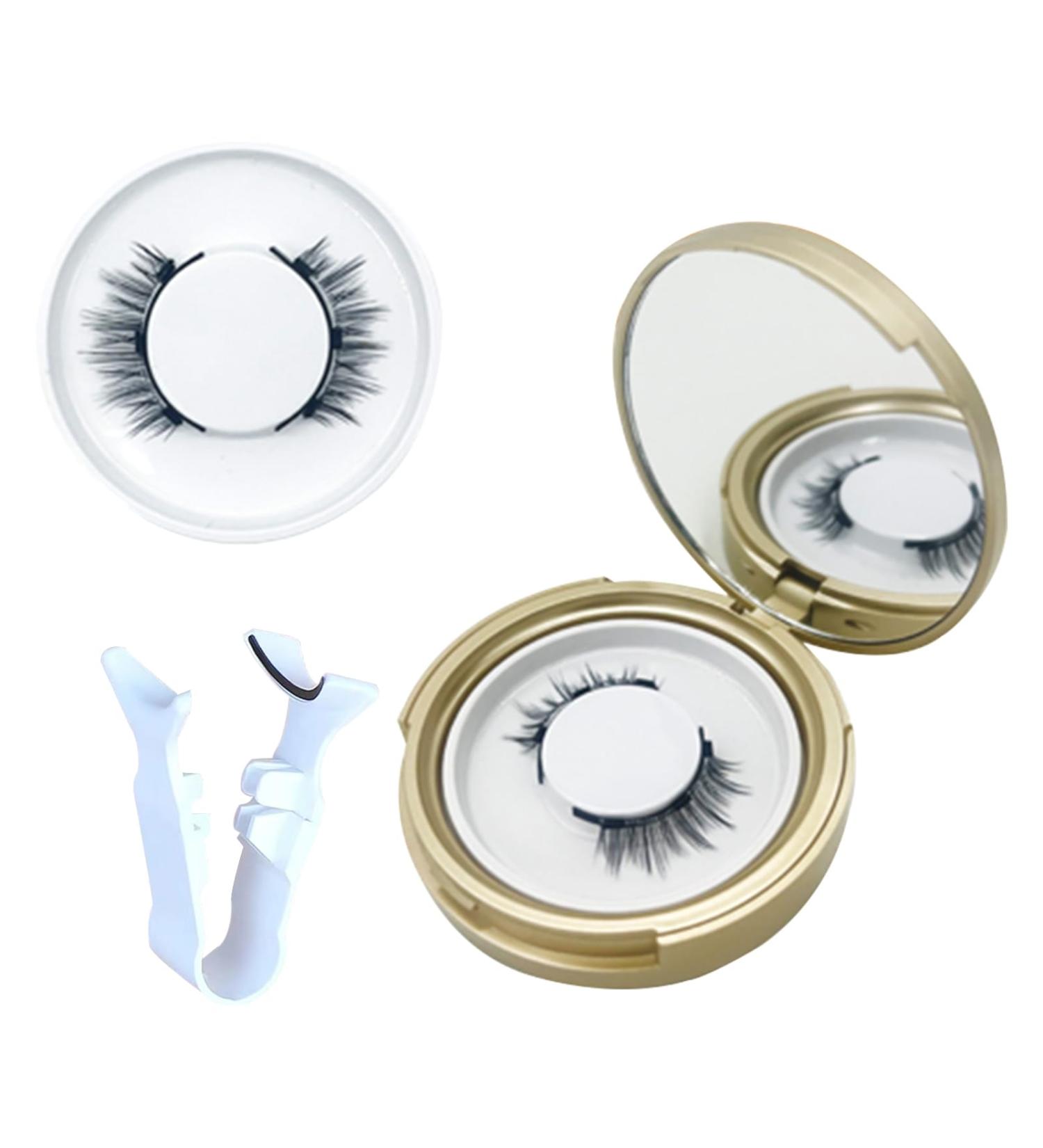 Natural Look Magnetic False Eyelashes Reusable Individual Curl Lashes Kit No Makeup Removal Needed No Glue Easy Apply and Remove at Home (B Model) - Buy Online on GoSupps.com