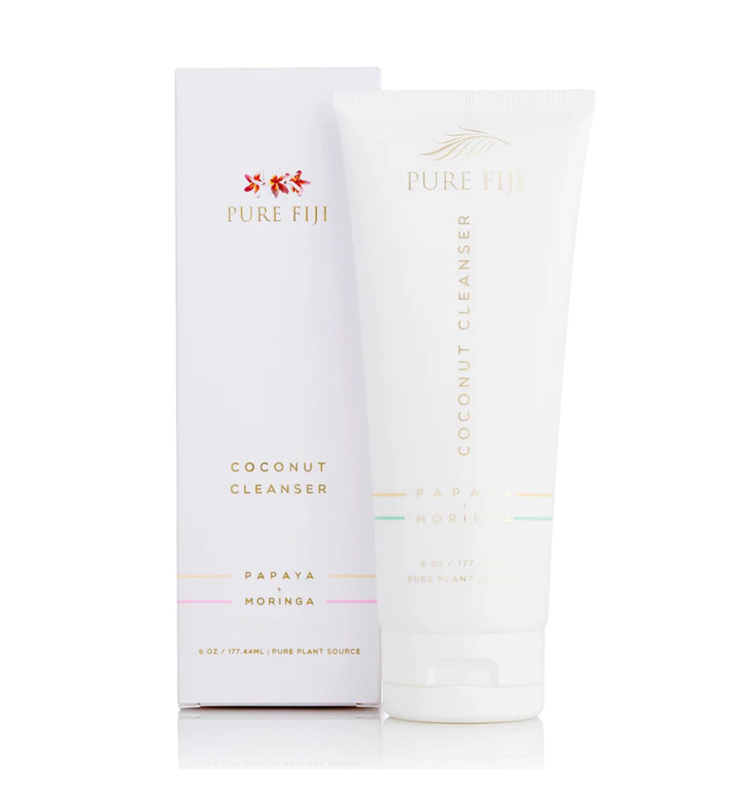 PURE FIJI Coconut Face Wash | Hydrating Gentle Cleanser for Soft Skin | Anti-Aging Daily Facial Wash 6 Oz - Buy Online on GoSupps.com