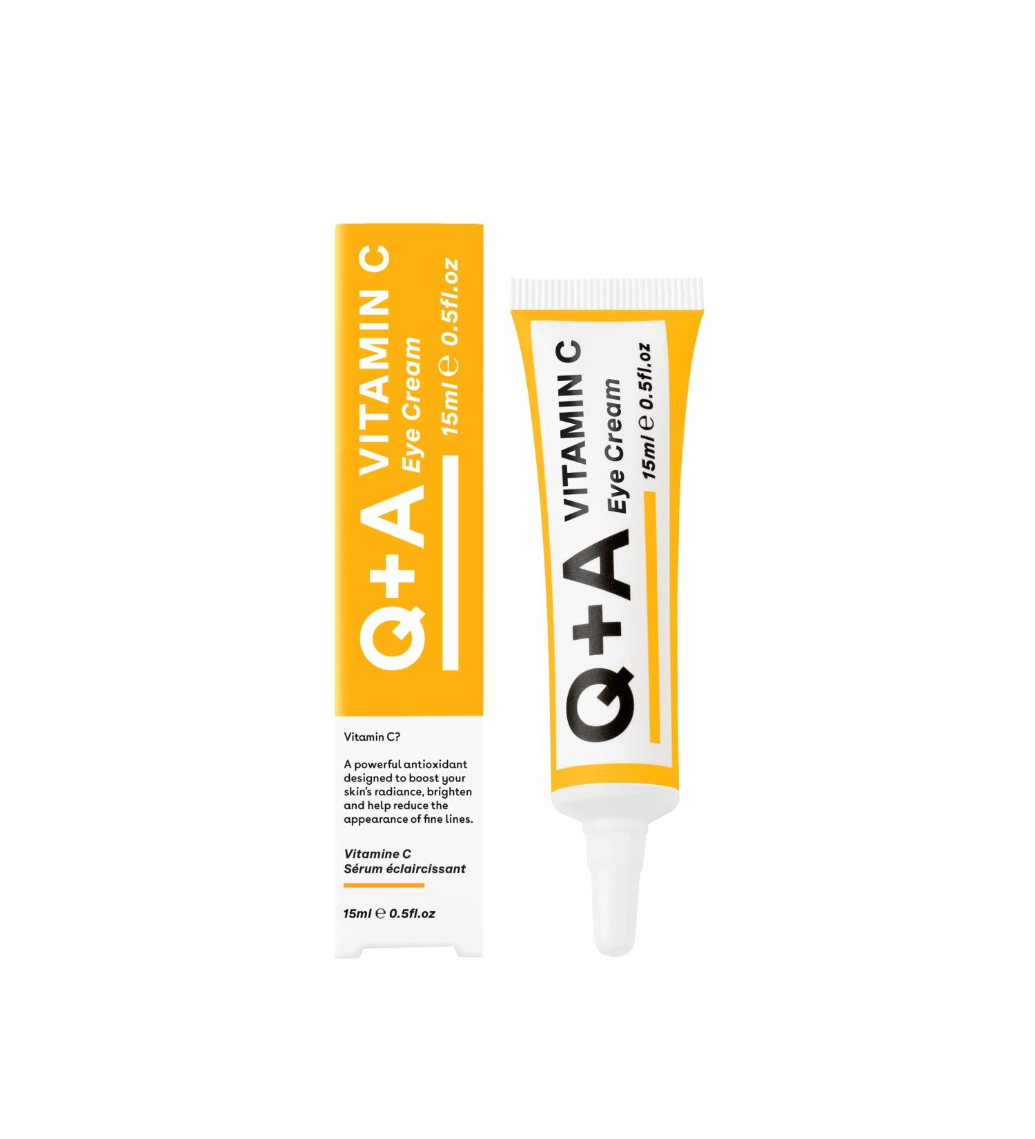 Q+A Eye Cream 15ml | Hydrating Cherry Extract & Glycogen for Delicate Skin - Shop Internationally - Buy Online on GoSupps.com