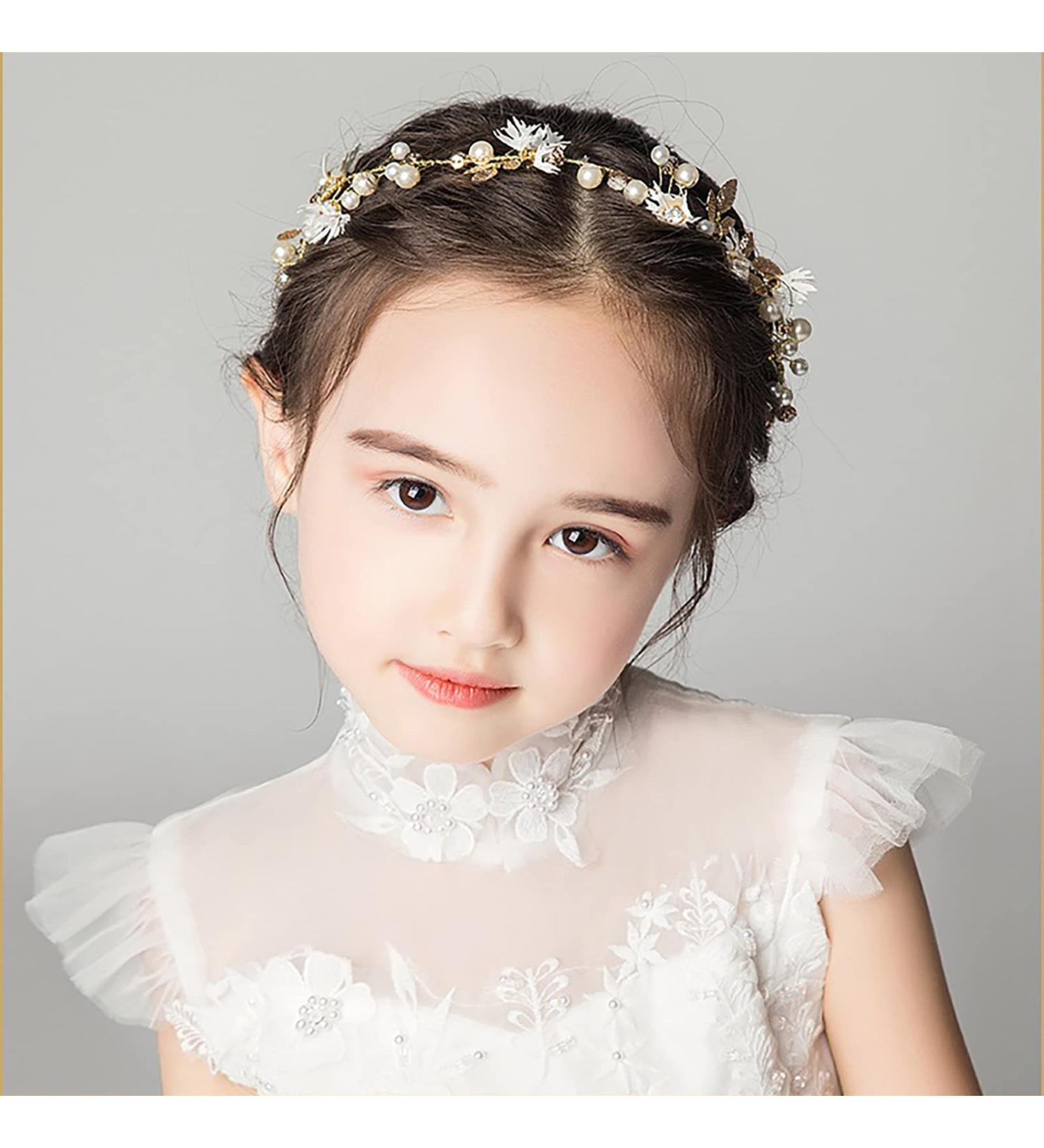 Shop Tseenyi Bride Pearl Headpiece - Gold Leaf Hair Band for Women & Girls | Boho Wedding Jewelry & Valentine's Day Gift - Buy Online on GoSupps.com