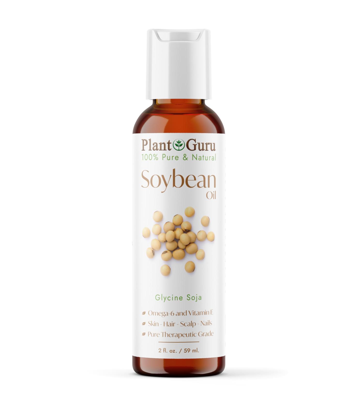 Soybean Oil 2 oz Carrier 100% Pure Natural For Skin Body Face and Hair Growth. Great For Creams Lotions and Lip balm.