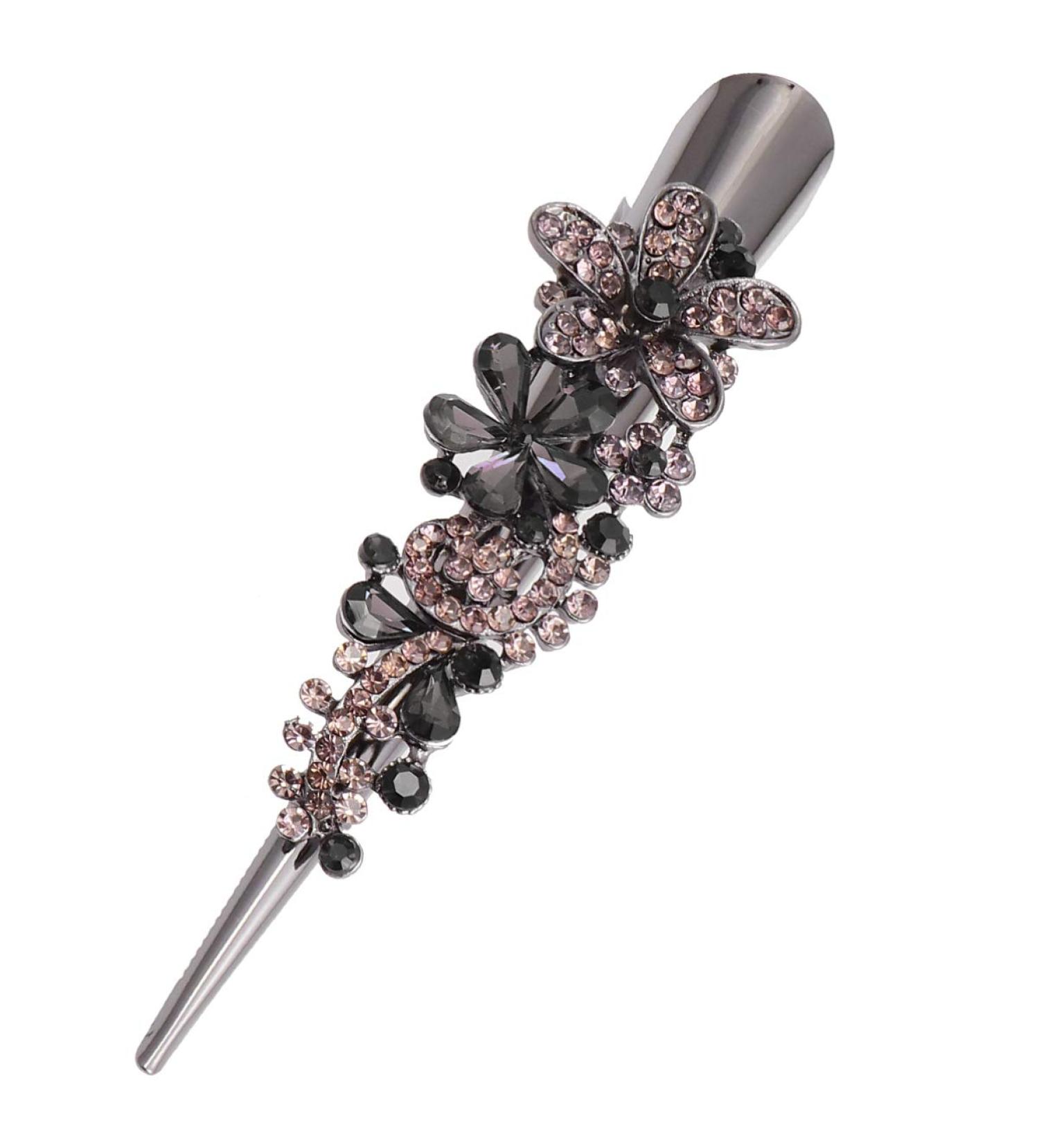 Minkissy Metal Hair Clips Metal Hair Clips 1Pc Large Alligator Hair Clips Rhinestone Duckbill Clips Crocodile Barrettes for Styling Hairdressing (Grey) Duckbill Hair Clips Duckbill Hair Clips - Buy Online on GoSupps.com