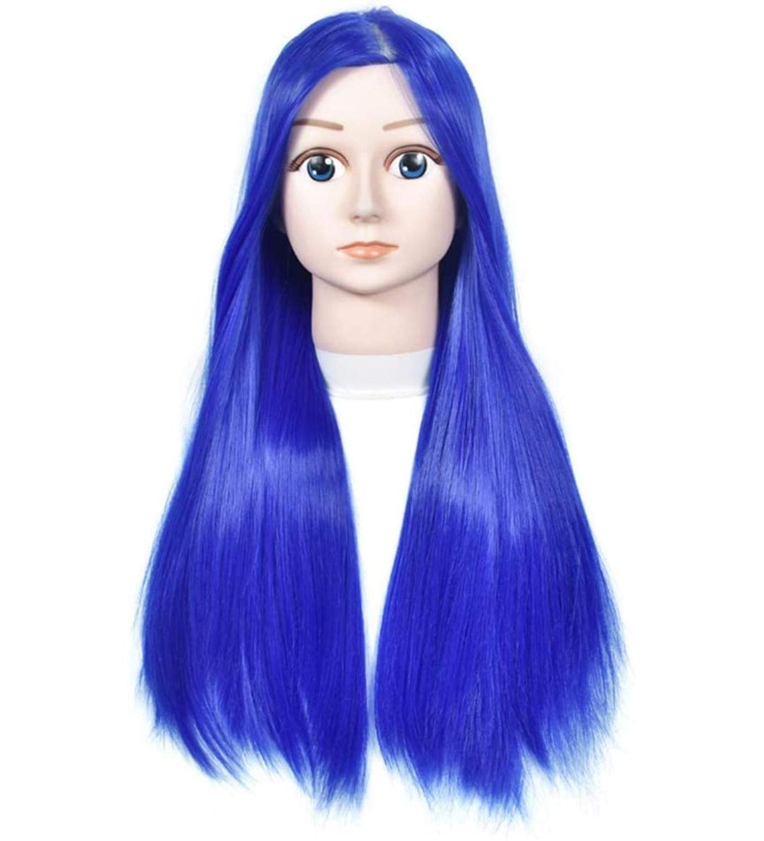 ZHJING Fashion Training Head - High Temperature Silk Hair Styling Model for Hairdressing & Barber Shops | International Shipping - Buy Online on GoSupps.com