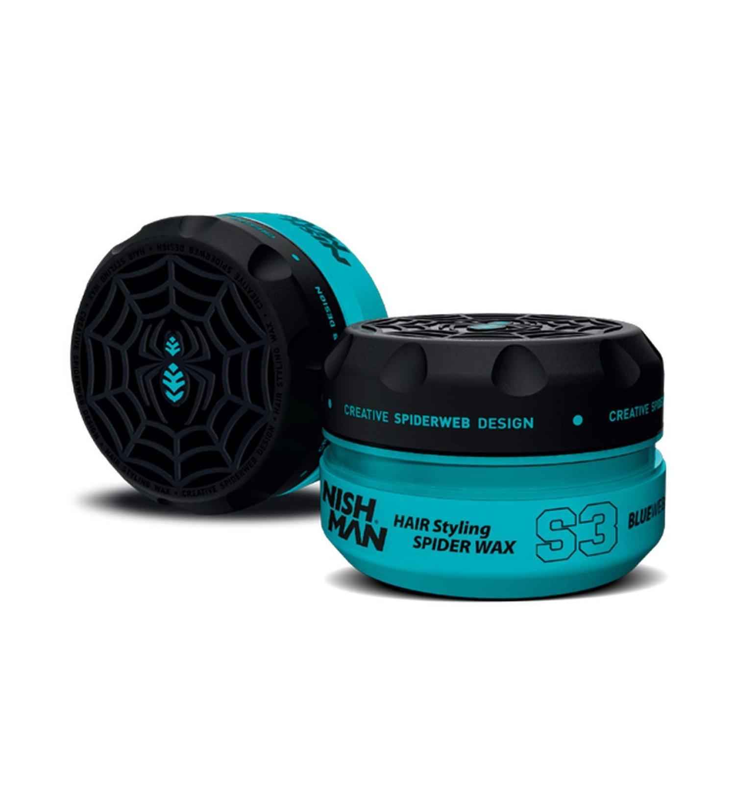 NISHMAN S3 Hair Styling Spider Wax - Blue & Fresh 150 ml | International Shipping Available - Buy Online on GoSupps.com