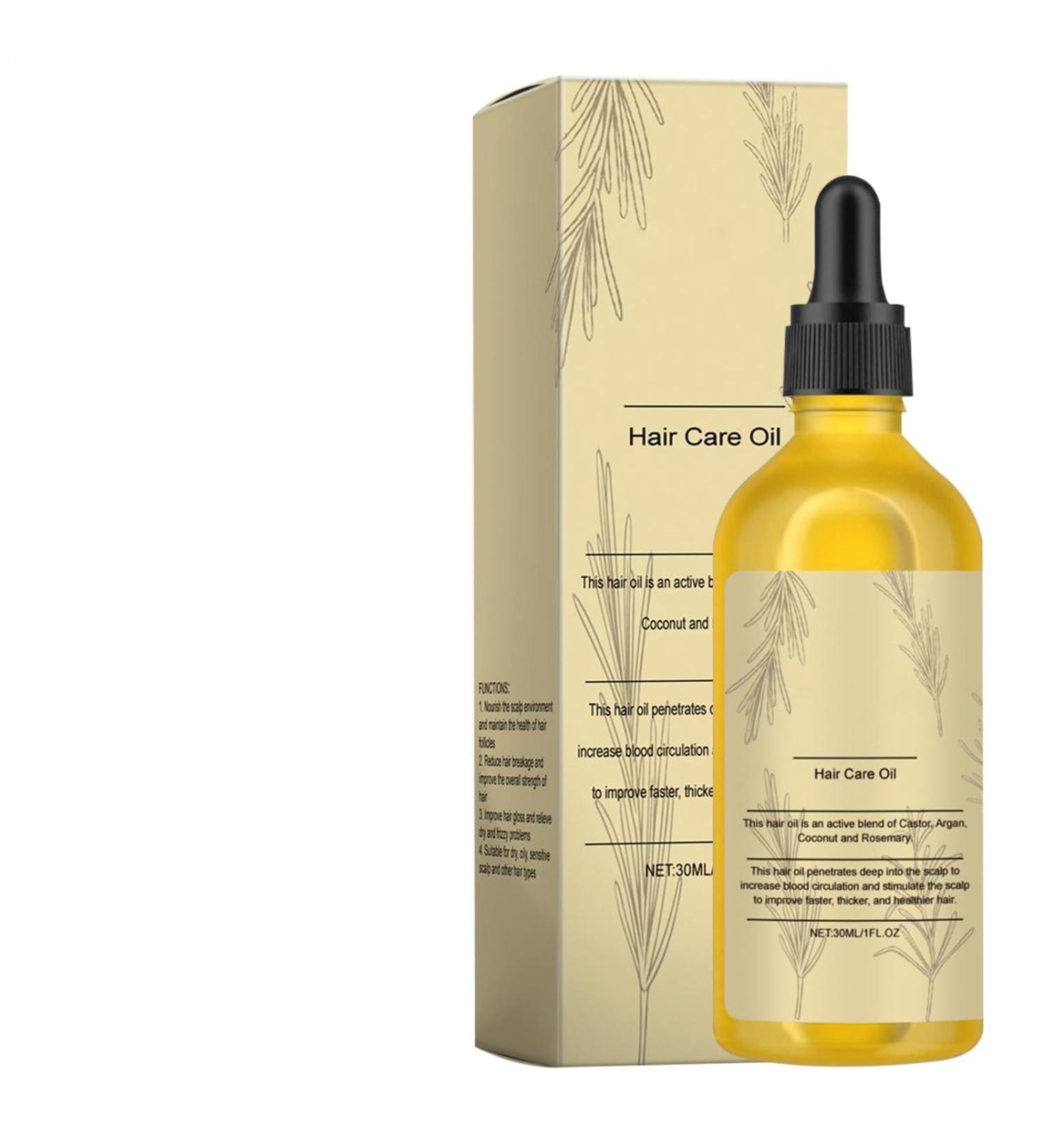Hair Oil for Dry Hair - Oil for Dry Ends 30ml Natural Drops Anti-Frizz Root Strengthening Hair Loss Prevention Men Women - Buy Online on GoSupps.com