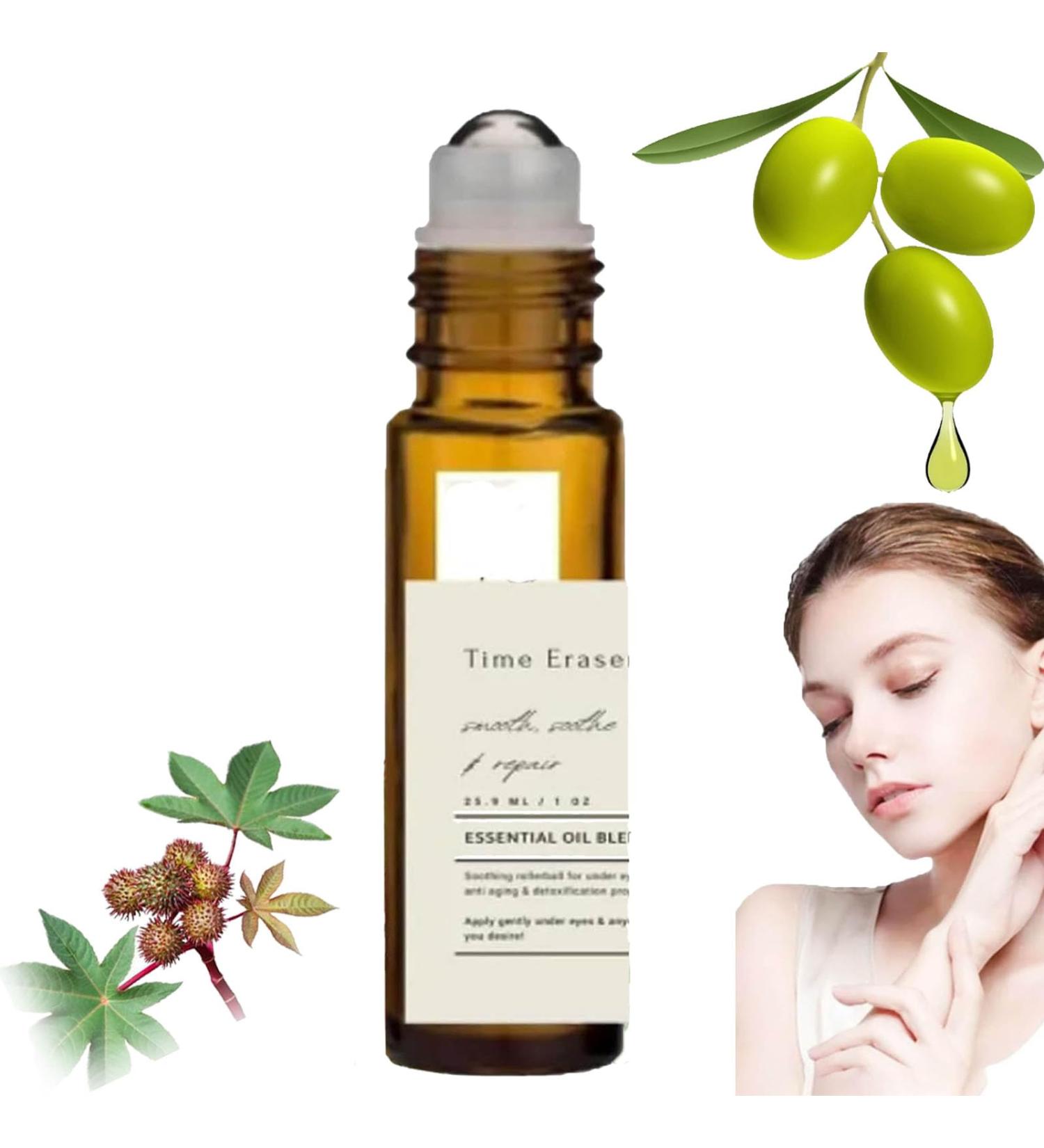 Time Eraser Rollerball with Castor Oil & Frankincense - Essential Oil Eye Treatment (1pcs) | International Shipping - Buy Online on GoSupps.com