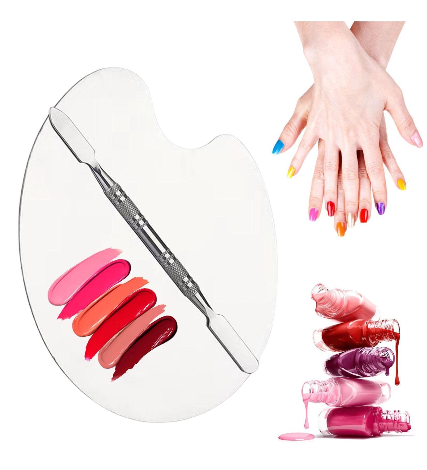  Ecoticfate Makeup Mixing Palette | Makeup Mixing Tray - Paint Tray Palette with Fine Grinding and Double Ended Non Slip Toning Stick for Lipstick Ecoticfate - Buy Online on GoSupps.com