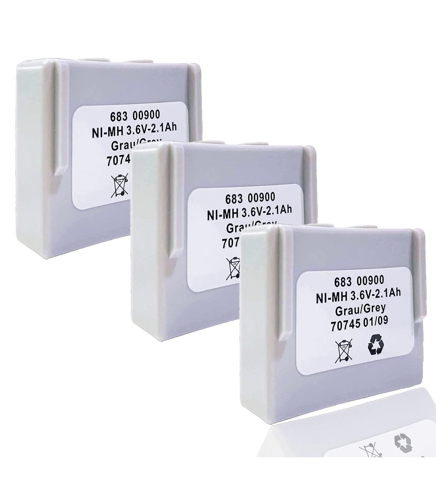 Buy 3-Pack 3.6V 68300900 Battery for HETRONIC Remote Control | 2100mAh Rechargeable NiMH Battery | Fast International Shipping - Buy Online on GoSupps.com