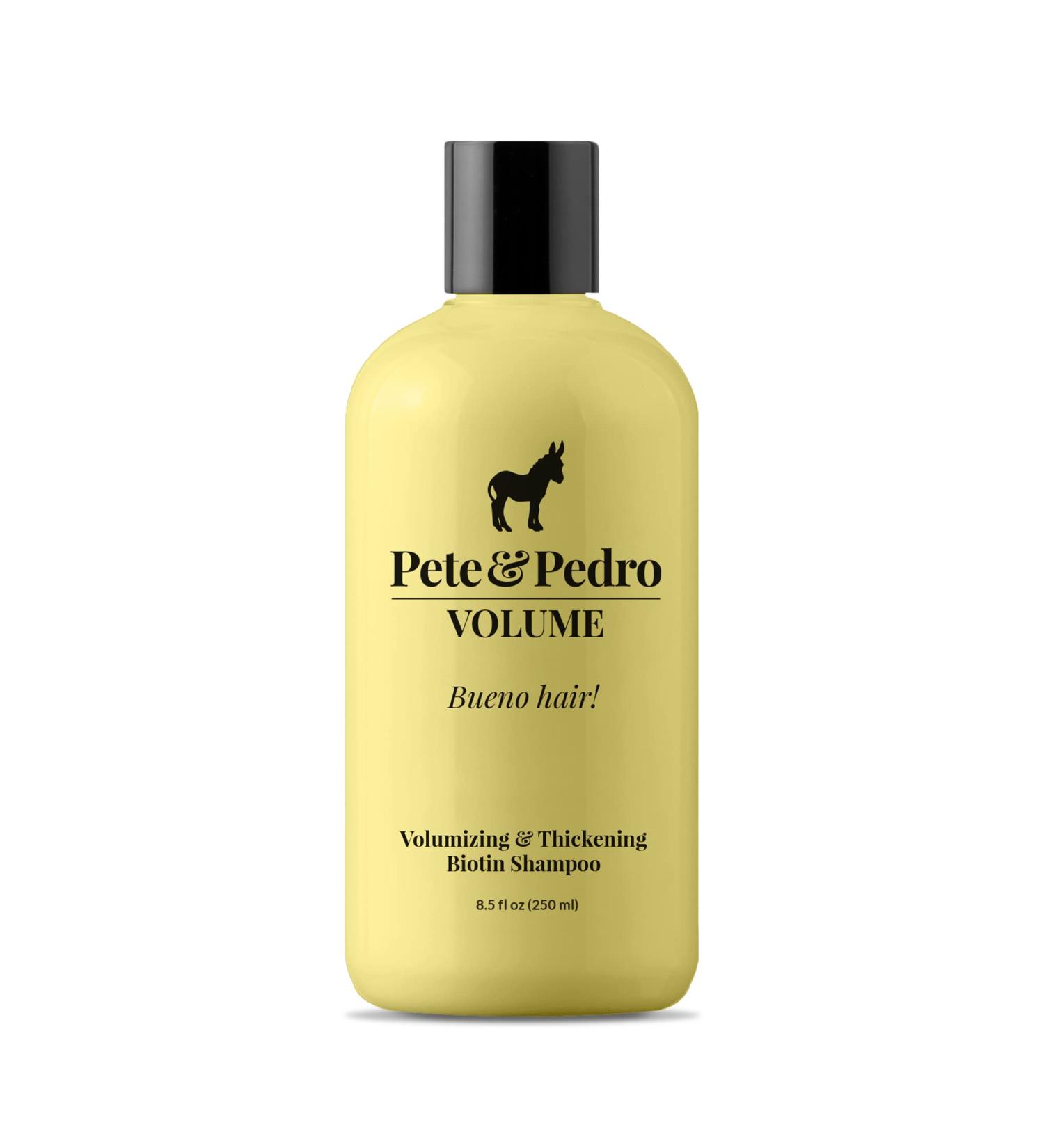 Pete & Pedro VOLUME - Volumizing & Thickening Biotin Hair Strengthening Men's Shampoo | As Seen on Shark Tank  8.5 oz. c) Volume Biotin Shampoo - Buy Online on GoSupps.com