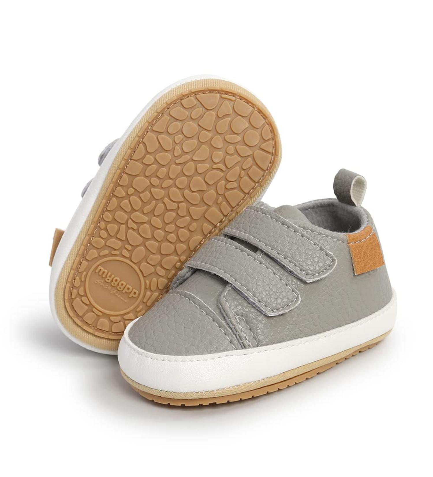 RVROVIC Baby Boys Girls Anti-Slip Oxford Loafer Flats - 6-12 Months, Grey - Buy Online on GoSupps.com