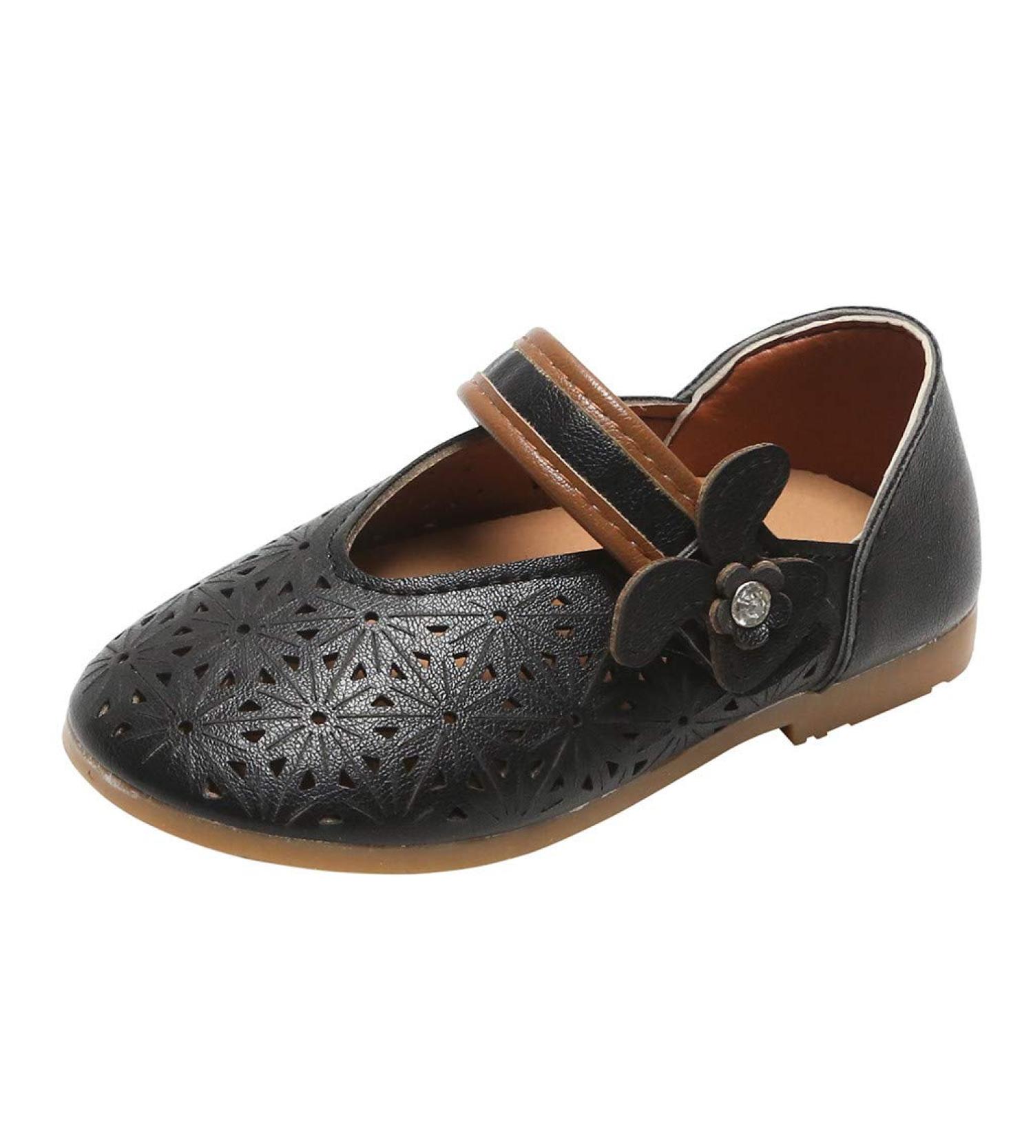 Genuine Leather Ballet Flats for Girls 3-3.5 Years - Black Mary Jane Princess Shoes - Buy Online on GoSupps.com