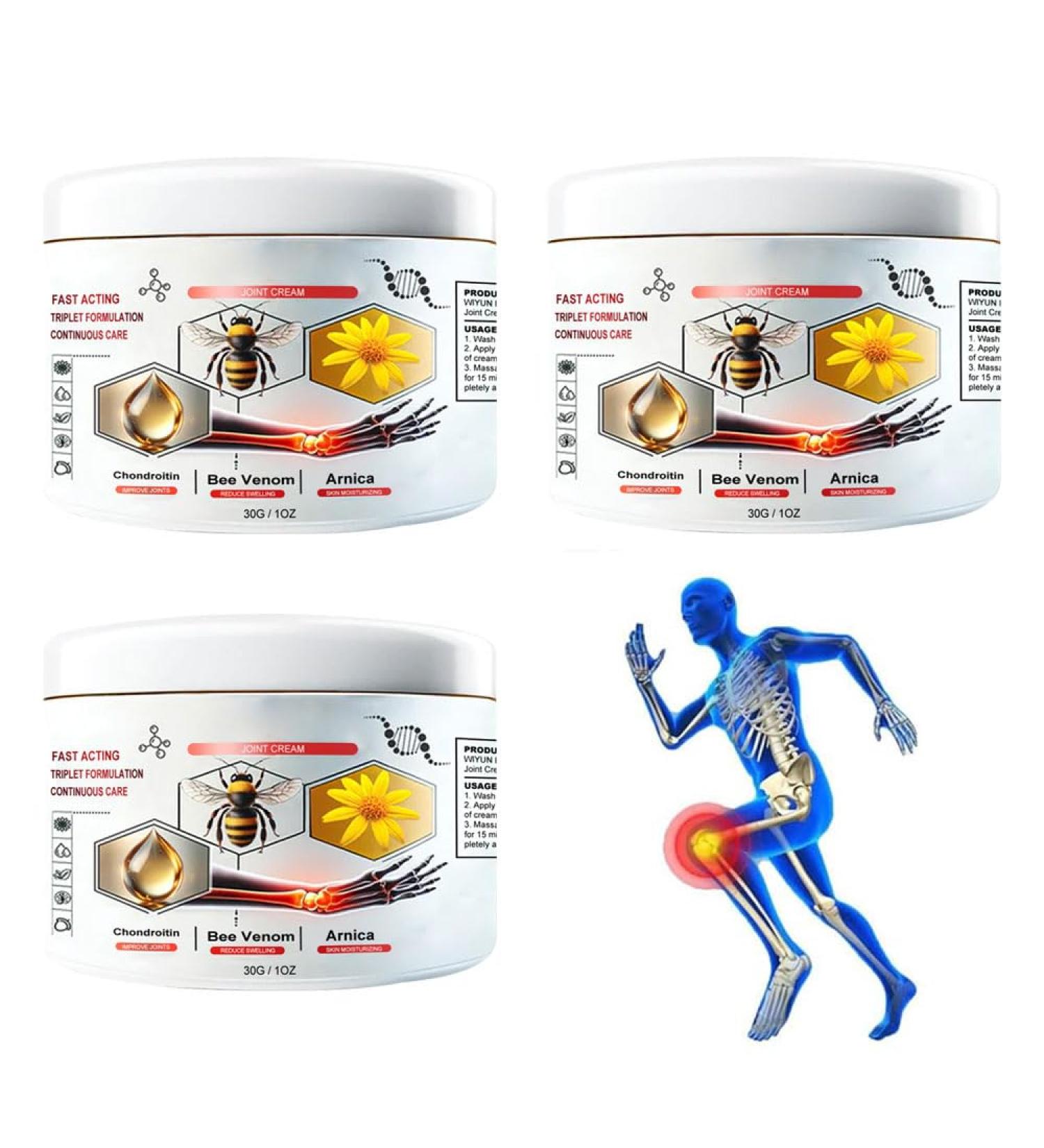 Zoydp Todahof Bienergiftsalbe - 3PCs Bee Cream for Pain Relief | BeeSergift Cream for Joint Pain & Quick Alleviation - Buy Online on GoSupps.com