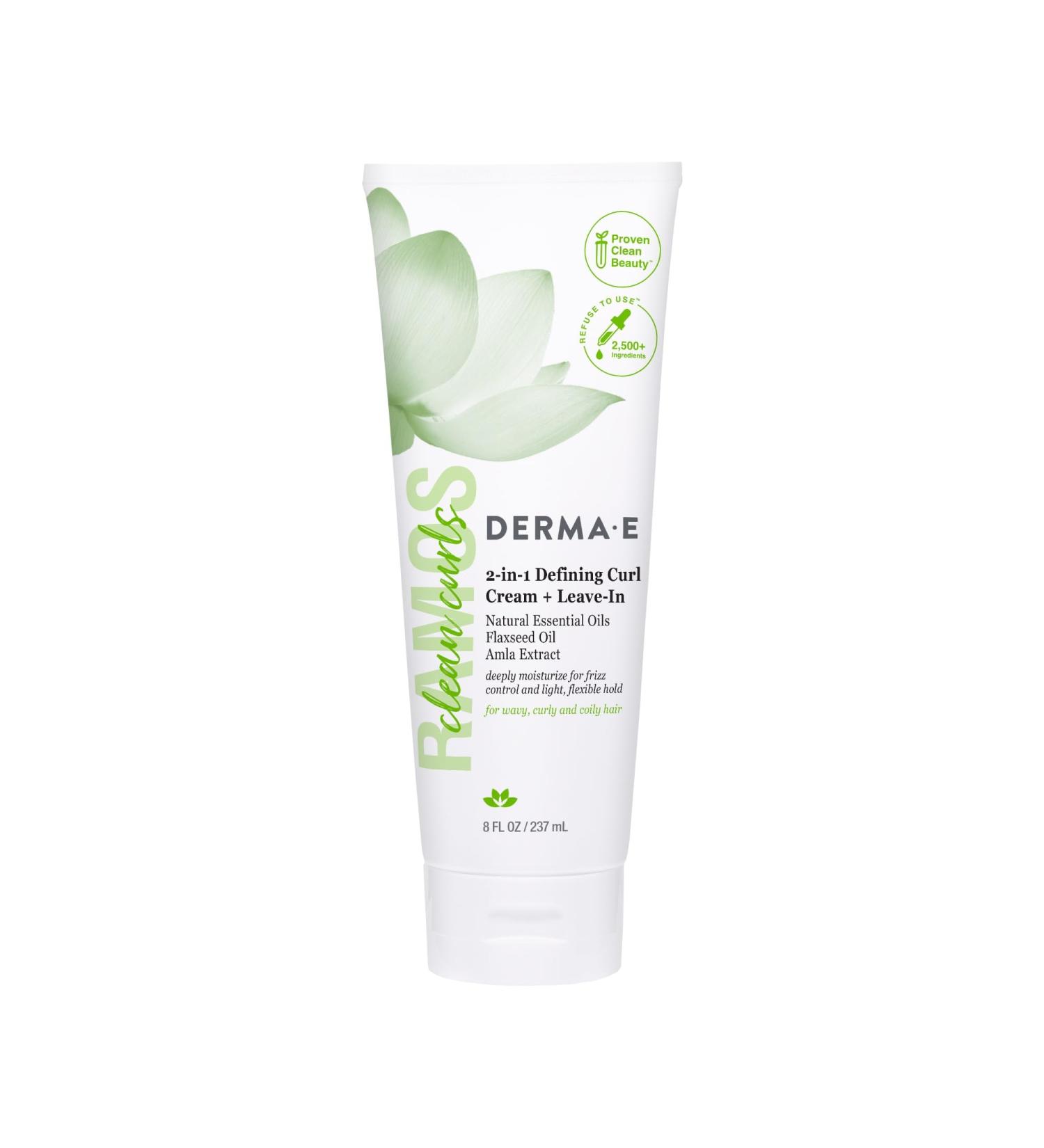 DERMA E Ramos 2-in-1 Defining Curl Cream + Leave-In | Best Curl Enhancer 8fl oz - International Shipping - Buy Online on GoSupps.com