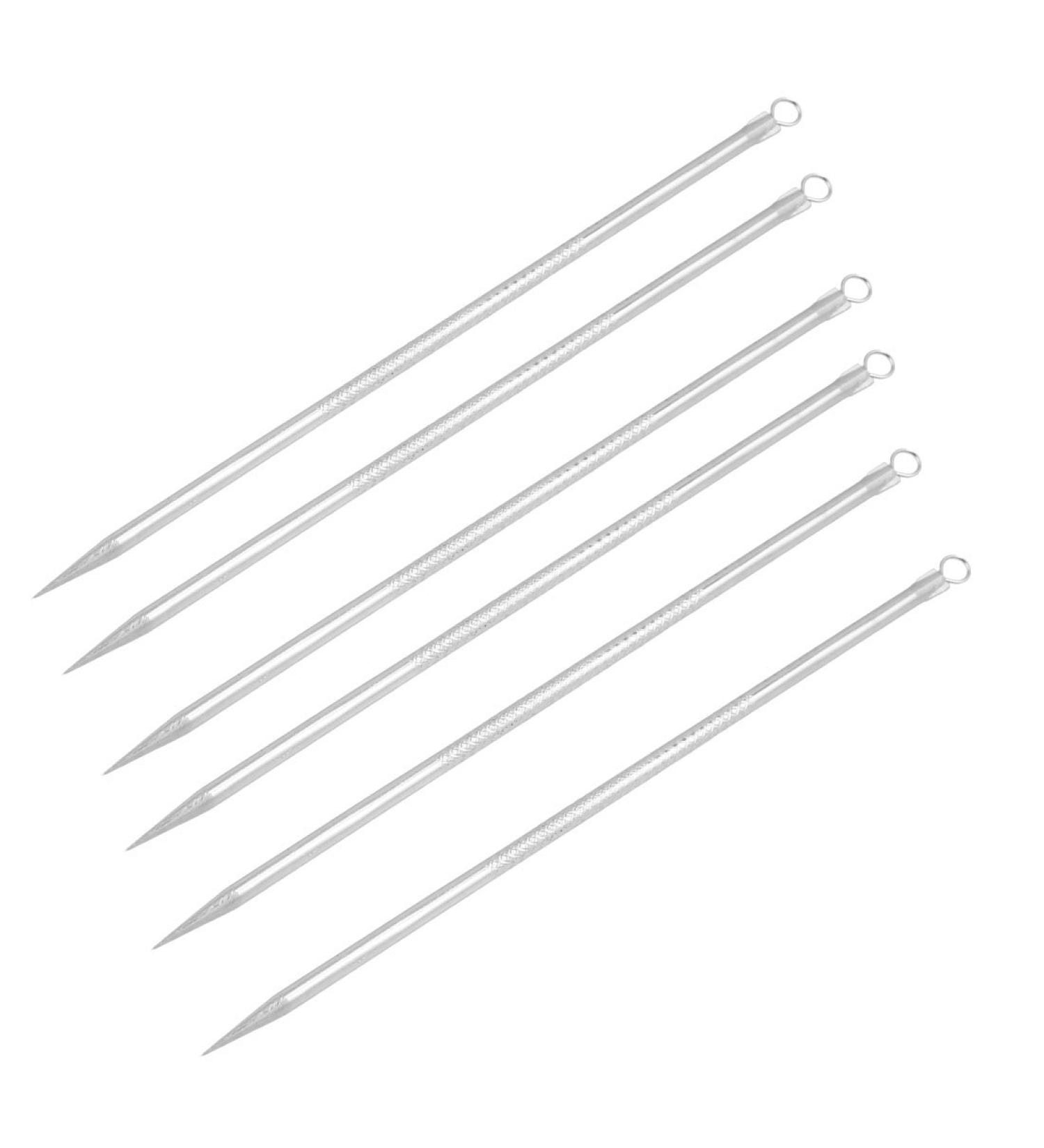 Ruilogod 6 Pcs Beauty Face Facial Care Blackhead Acne Remover pin