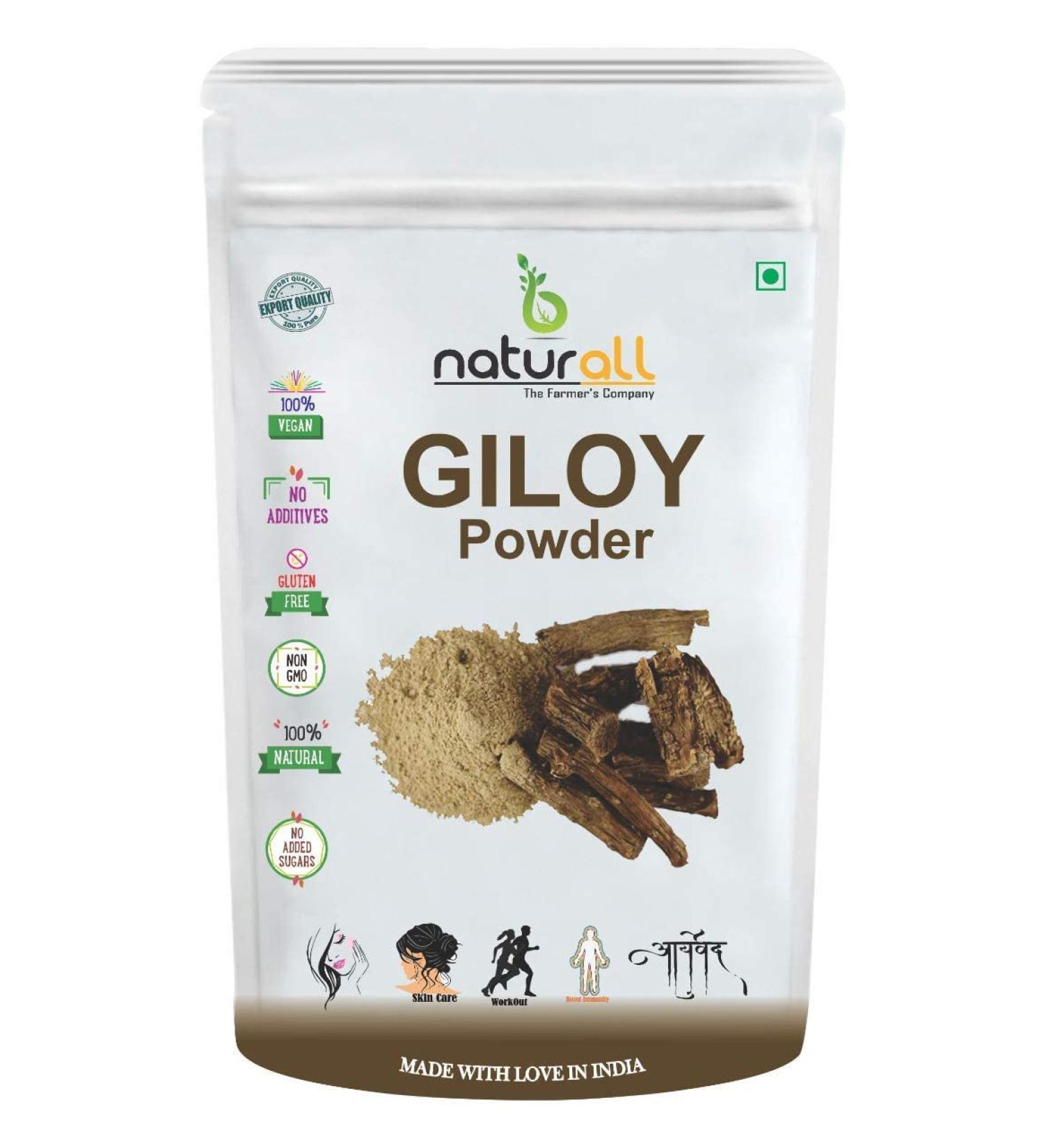CROW Giloy Powder/Guduchi/Tinospora cordifola Powder - 500 GM X 2 1 KG by B Naturall - Buy Online on GoSupps.com