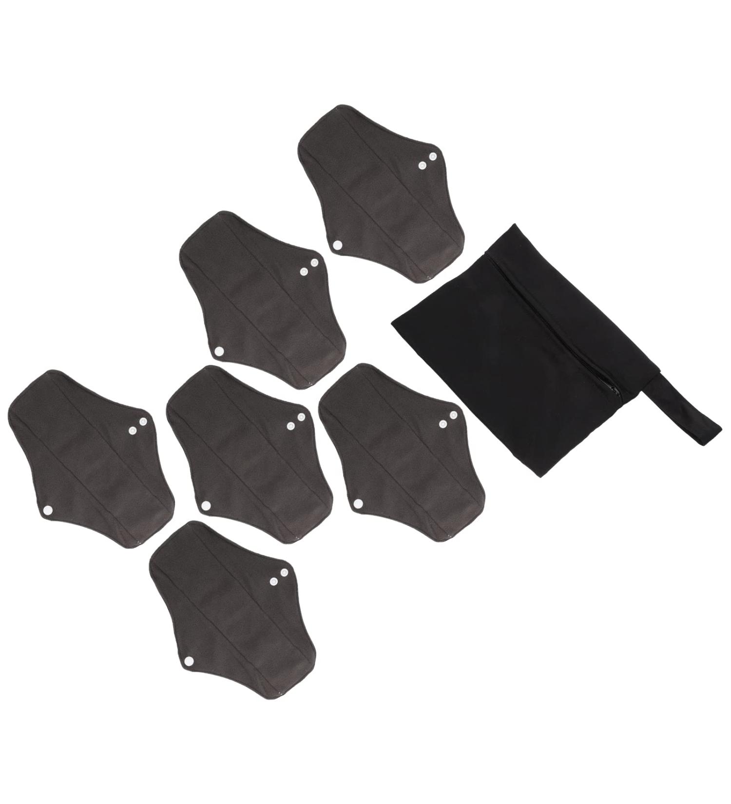 Washable Women's Sanitary Napkins | Reusable Bamboo Carbon Pads & Panty Inserts for Menstrual Comfort - Buy Online on GoSupps.com