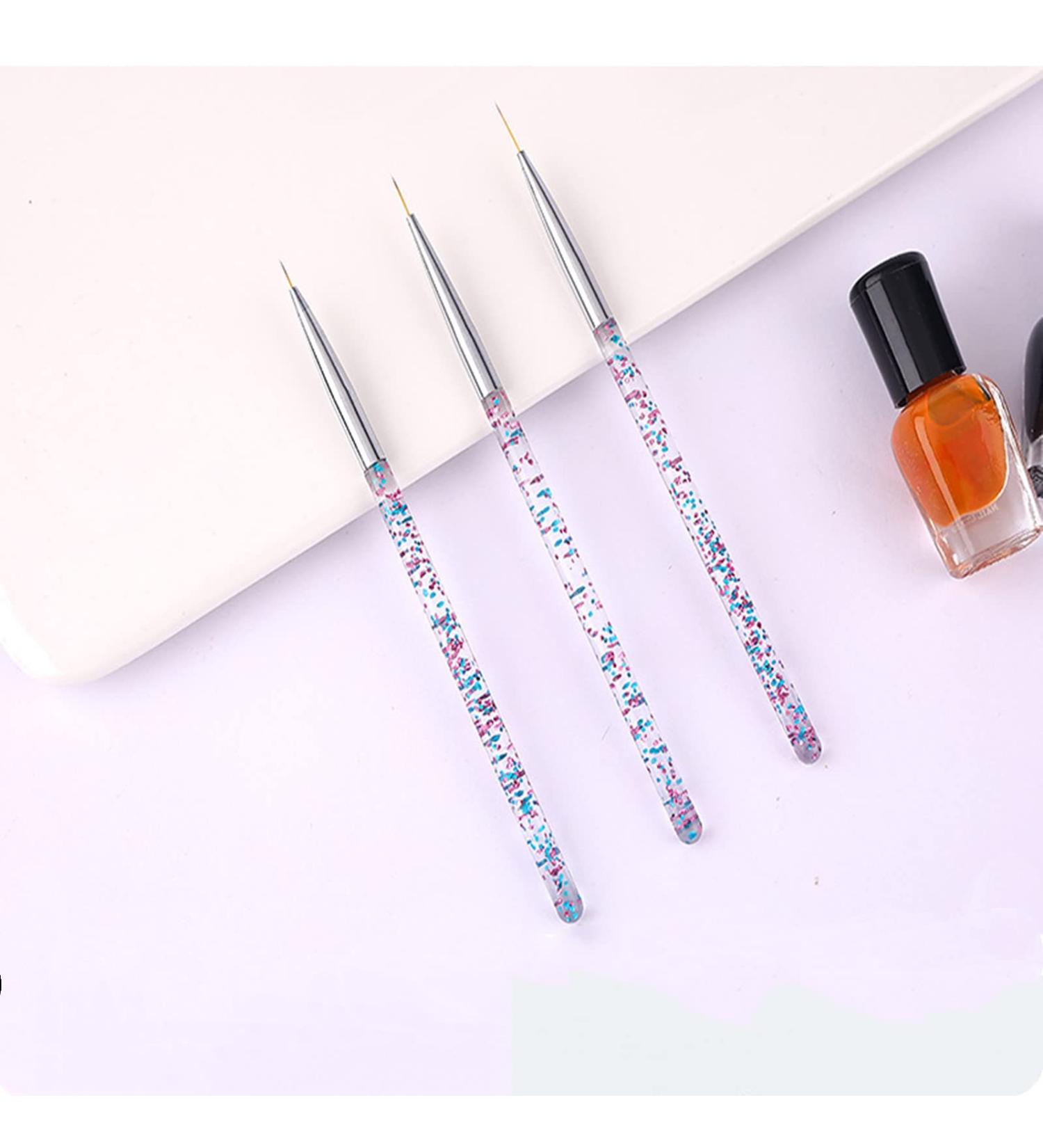 YUNYUN 3-Piece Nail Pen Set Nail Gel Polishing Painting Nail Decoration Painting Pen - Buy Online on GoSupps.com