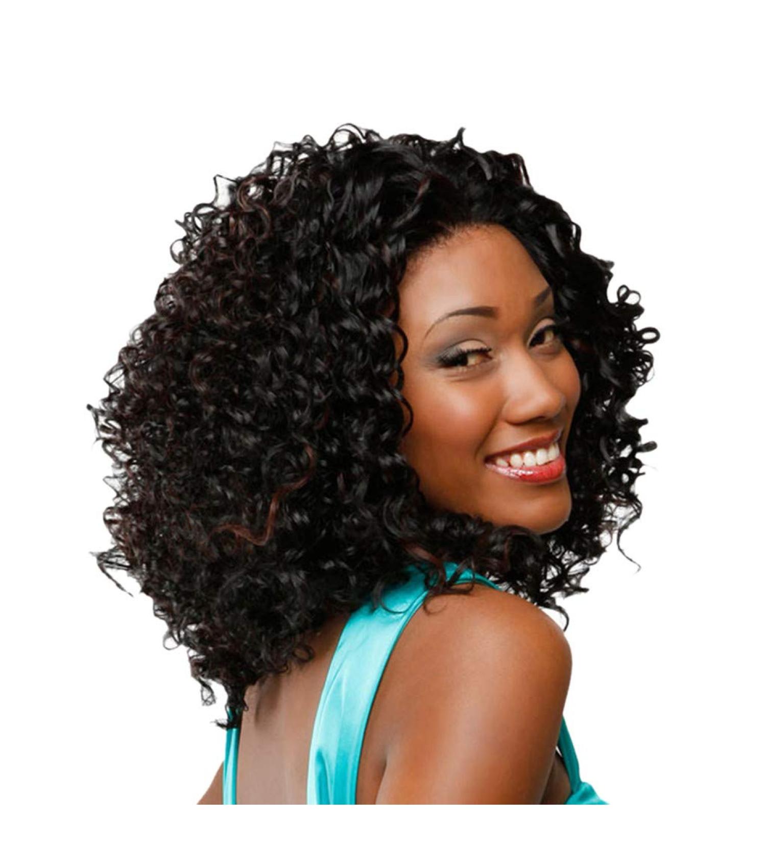 Wig Women Black Afro Curly Long Wavy Hair Synthetic Brazilian Cosplay Anime Human 80s