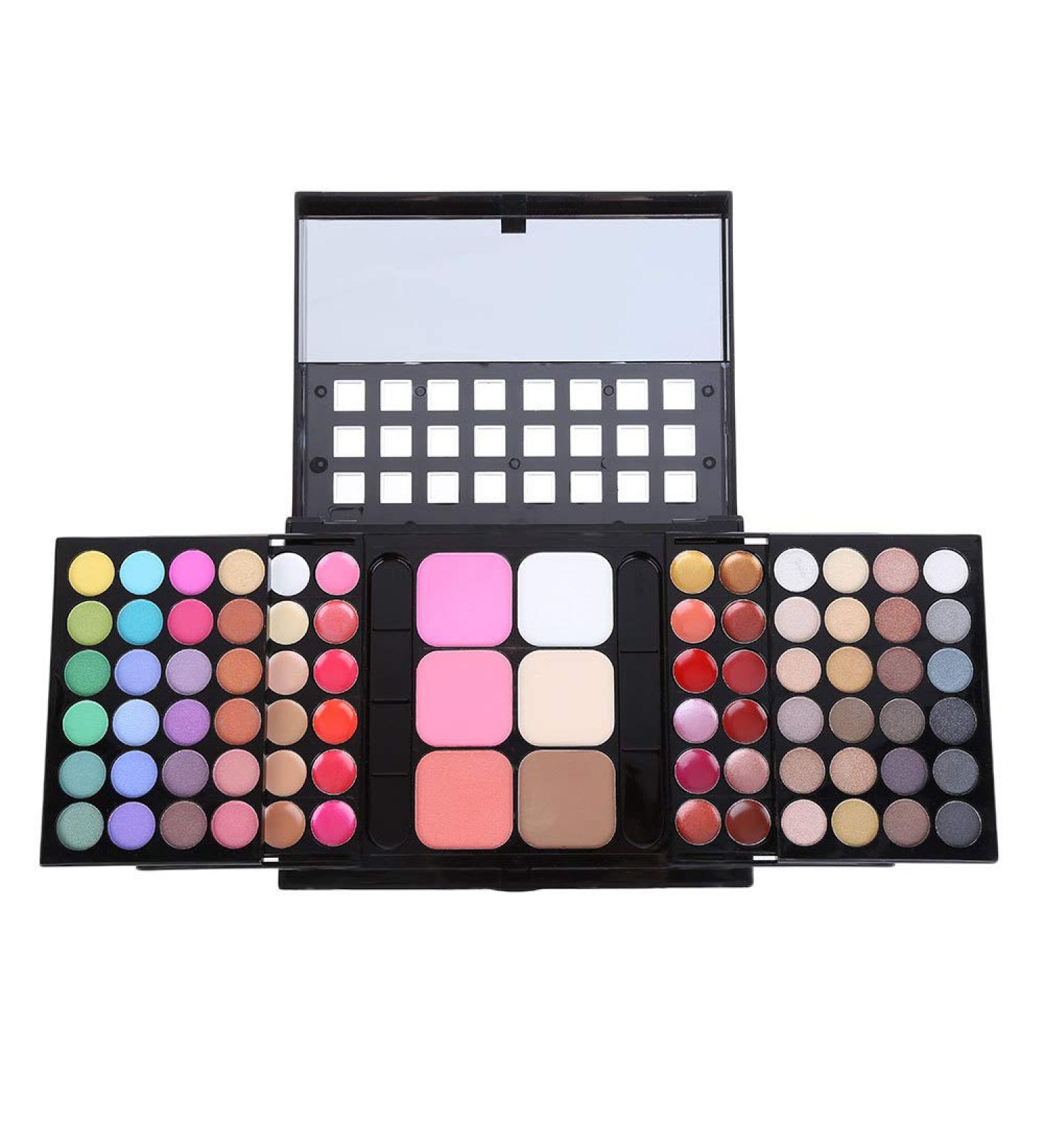 BrilliantDay 78 Colours Professional Makeup Palette Set with Eyeshadows, Lip Gloss, Blusher, Concealer, Highlight Powder - Buy Online on GoSupps.com