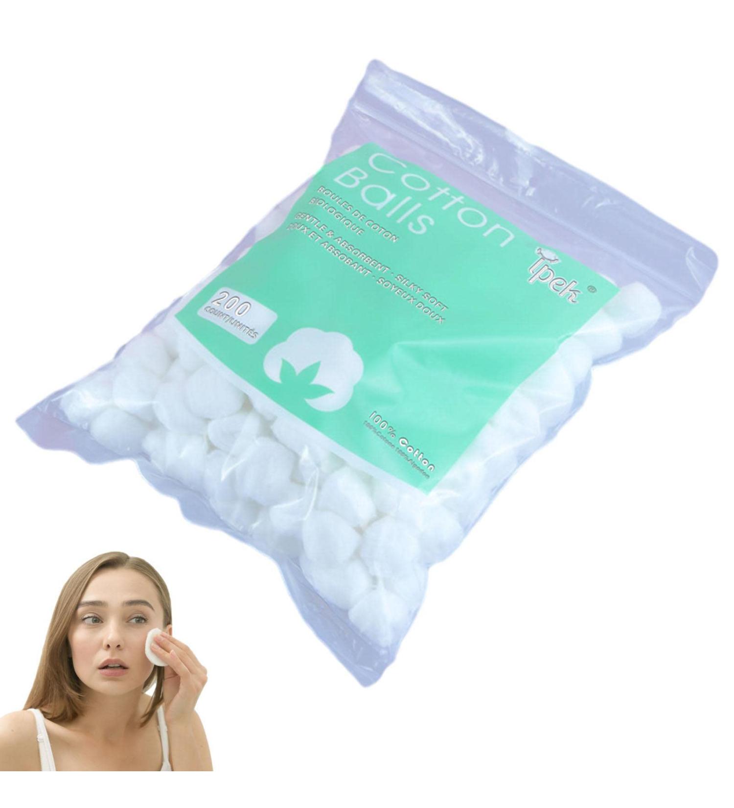 Virtcooy Cotton Balls | Natural Cotton Balls for Nail Polish Remover Home Necessary Absorbent Delicate Lightweight for Sensitive Skin Household Needs Outdoor Travel Use 2. About 200 Grains (Approximately 0.5 Grams) - Buy Online on GoSupps.com