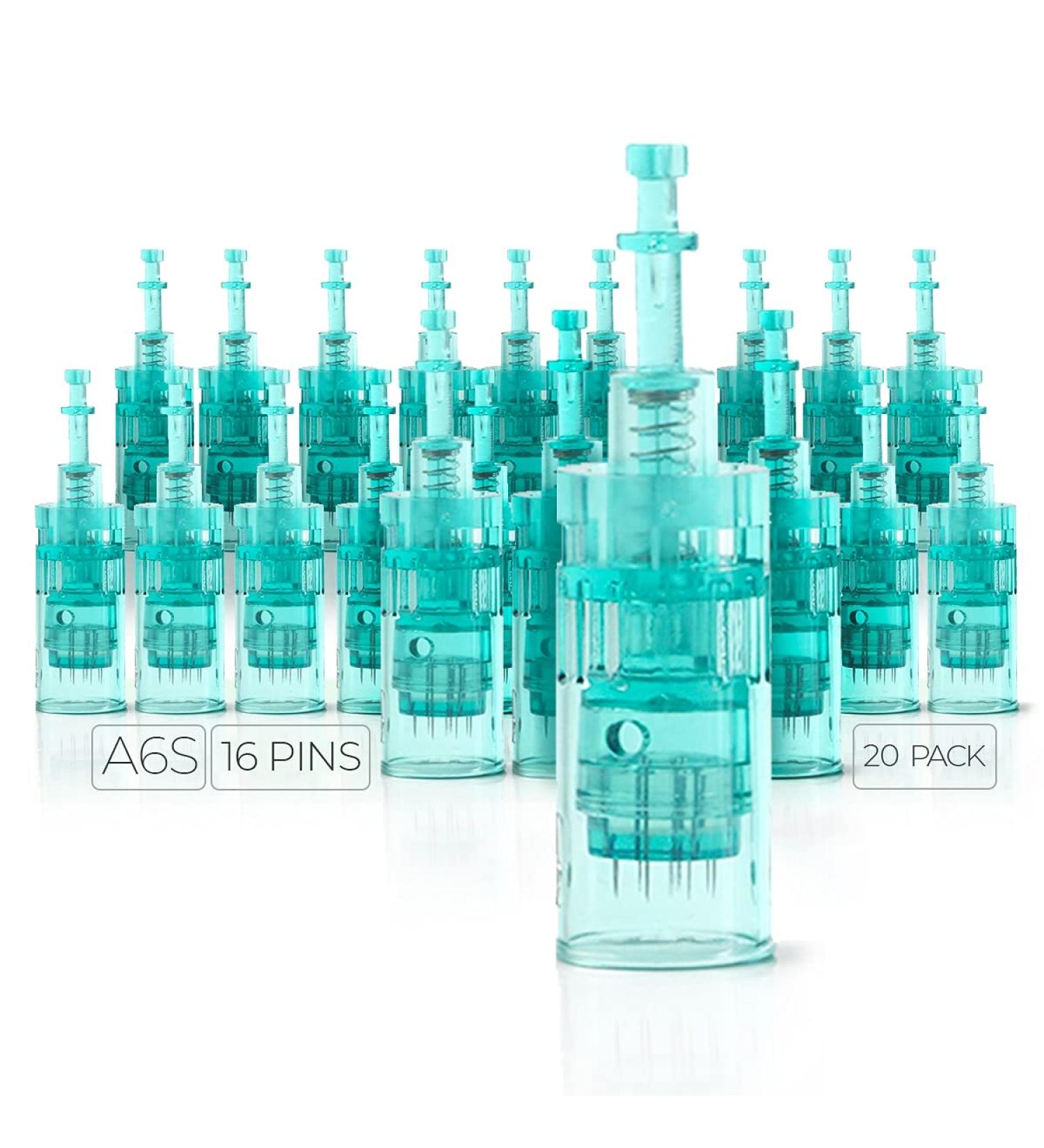 Dr. Pen Ultima A6S 16 Pins Replacement Cartridges (20 Pack) - Bayonet Slot Disposable Parts - Buy Online on GoSupps.com