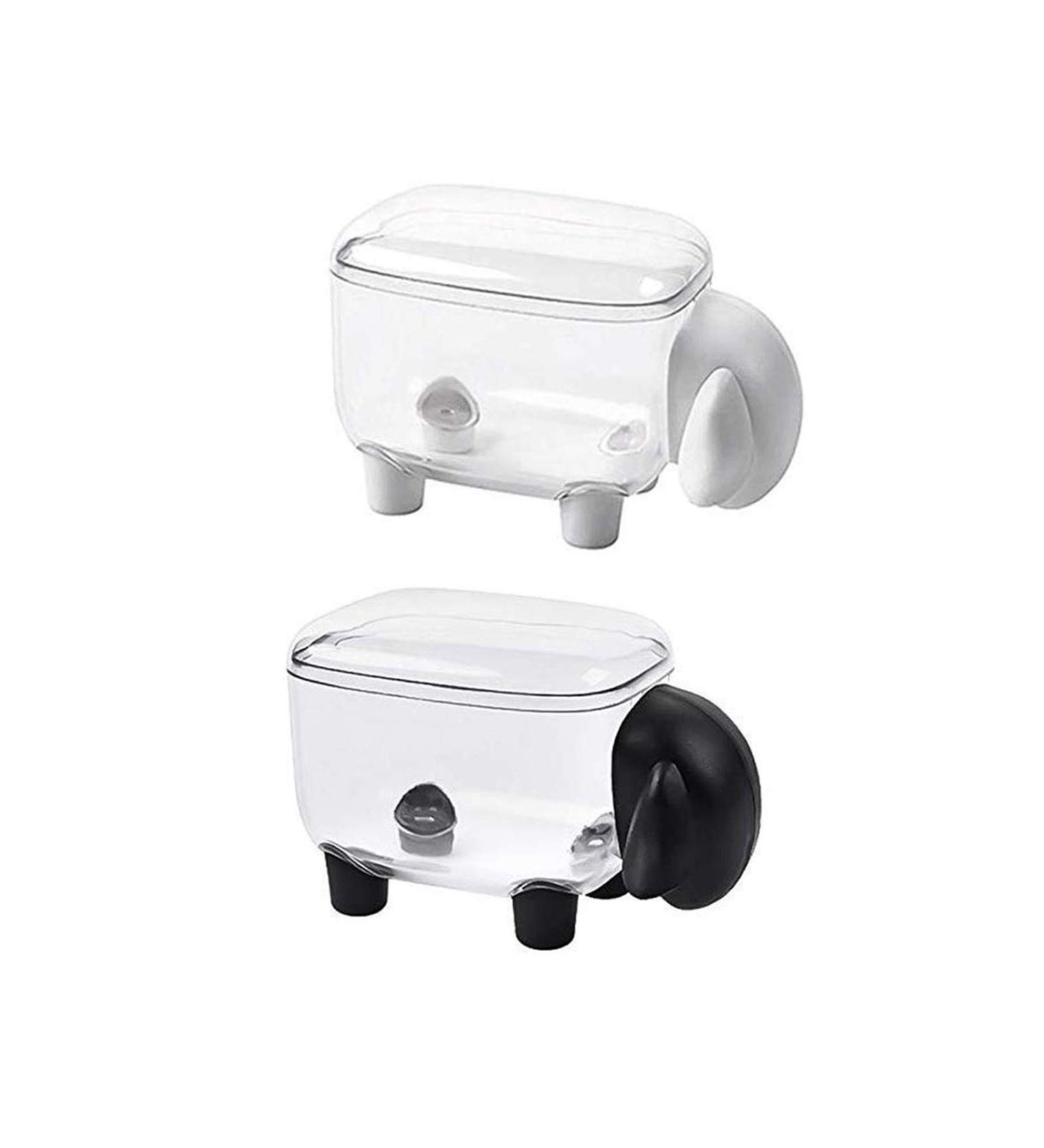 BANGSUN Cotton Swab Box Set of 2 Small Sheep Holders for Buds & Toothpicks | Stylish & Practical Organizer - Buy Online on GoSupps.com