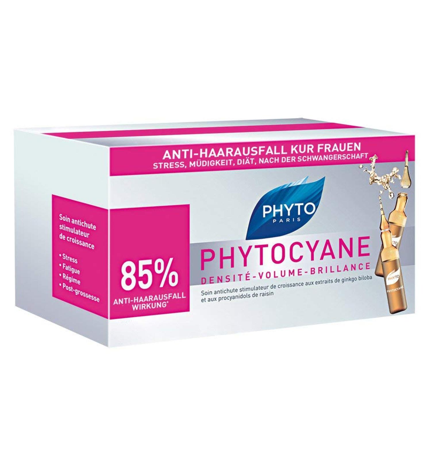 PHYTO PHYTOCYANE ampoules against hair loss WOMEN 12x7 5ml