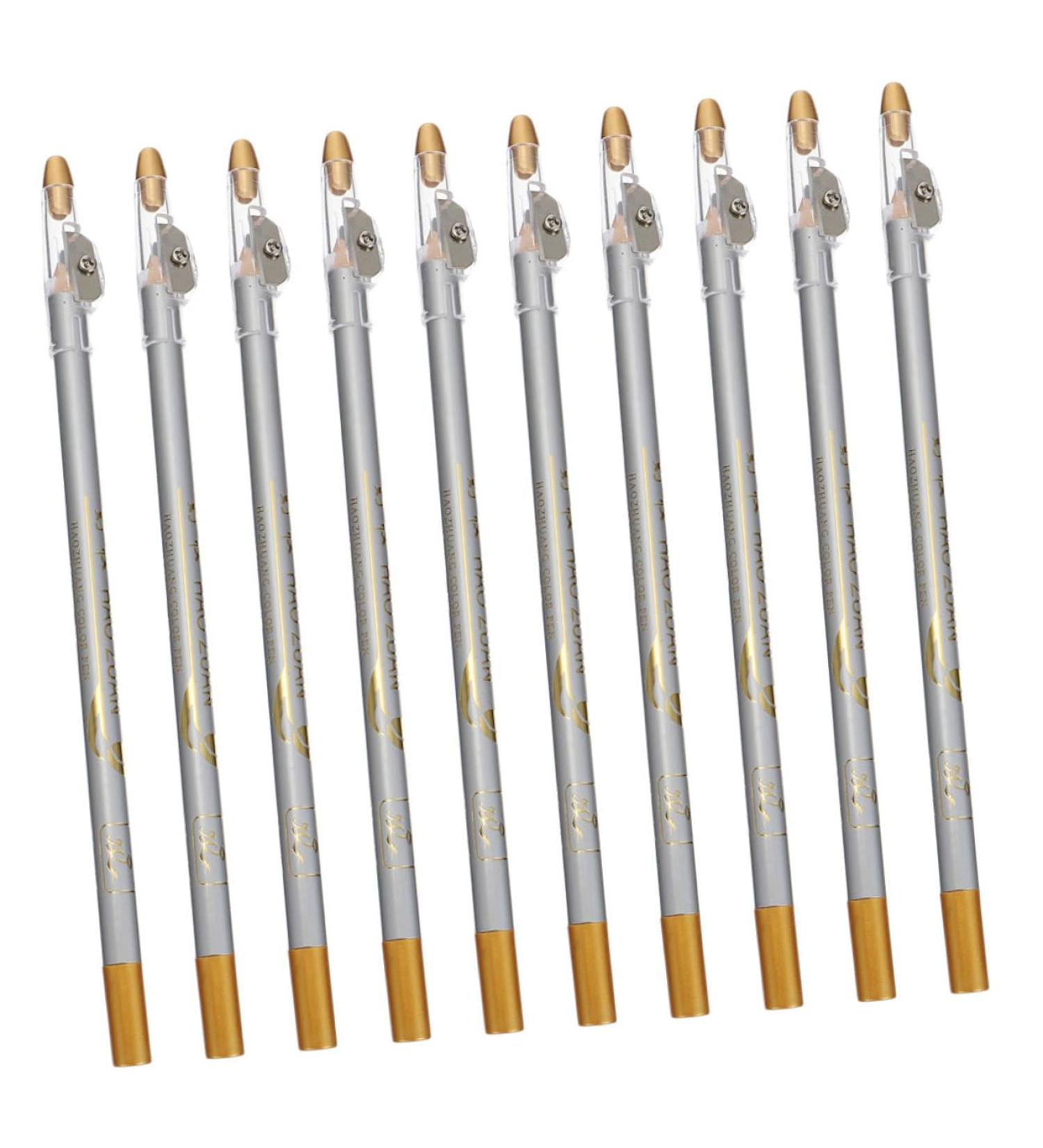 Angoily 10pcs Pencil Sharpener Eyebrow Pencil Eyeliner Pen Eyeshadow Pencil Smooth Eye Shadow Pencil - Buy Online on GoSupps.com