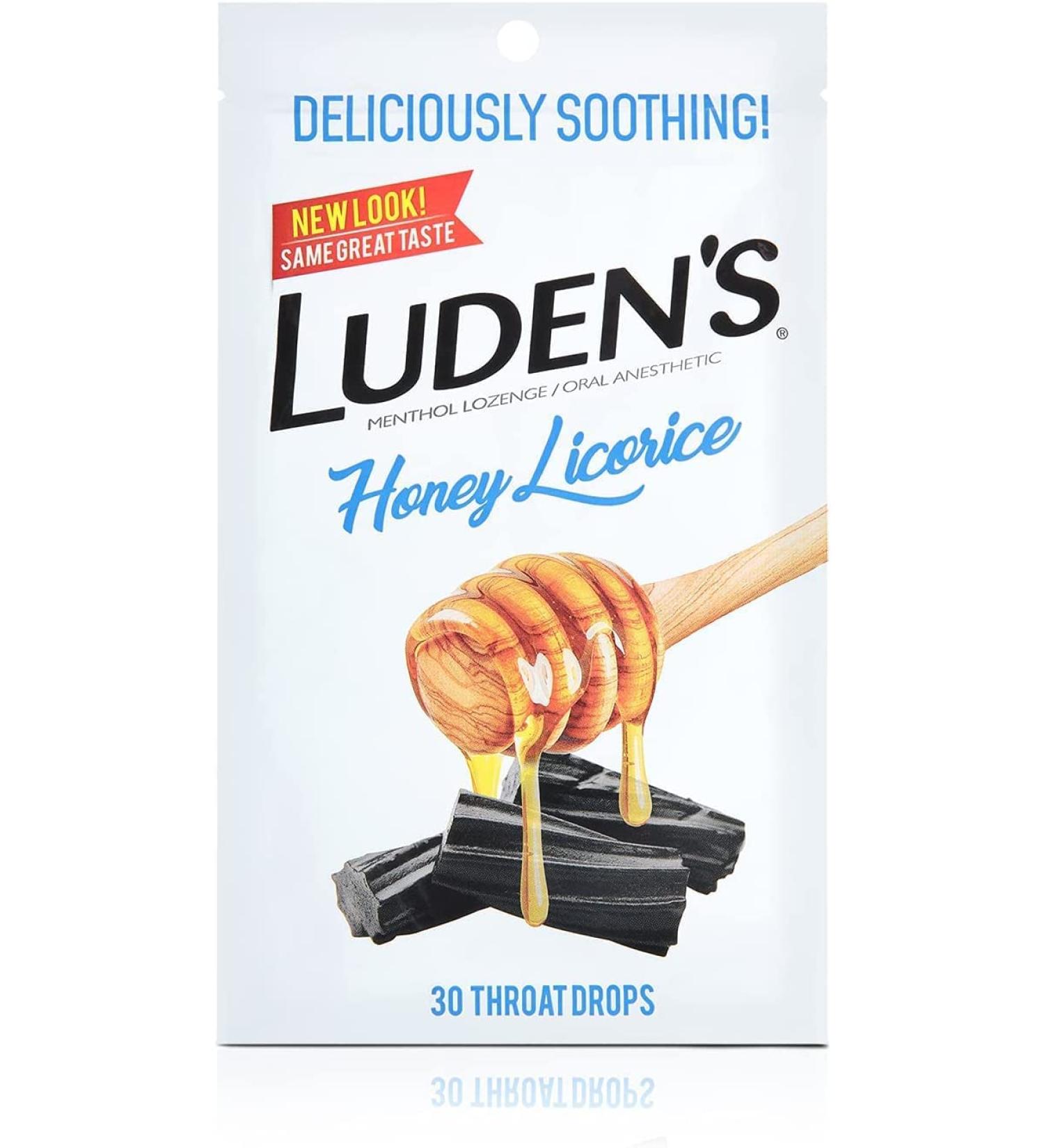 Luden's Throat Drops-Honey Licorice-30 ct 2 pk - Buy Online on GoSupps.com
