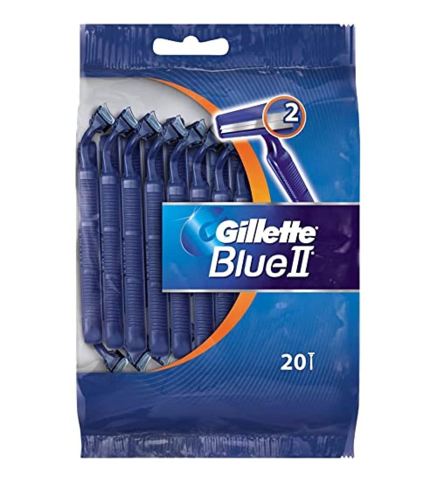 Blue II Disposable Razors - 20 Pieces | Premium Quality International Shipping - Buy Online on GoSupps.com