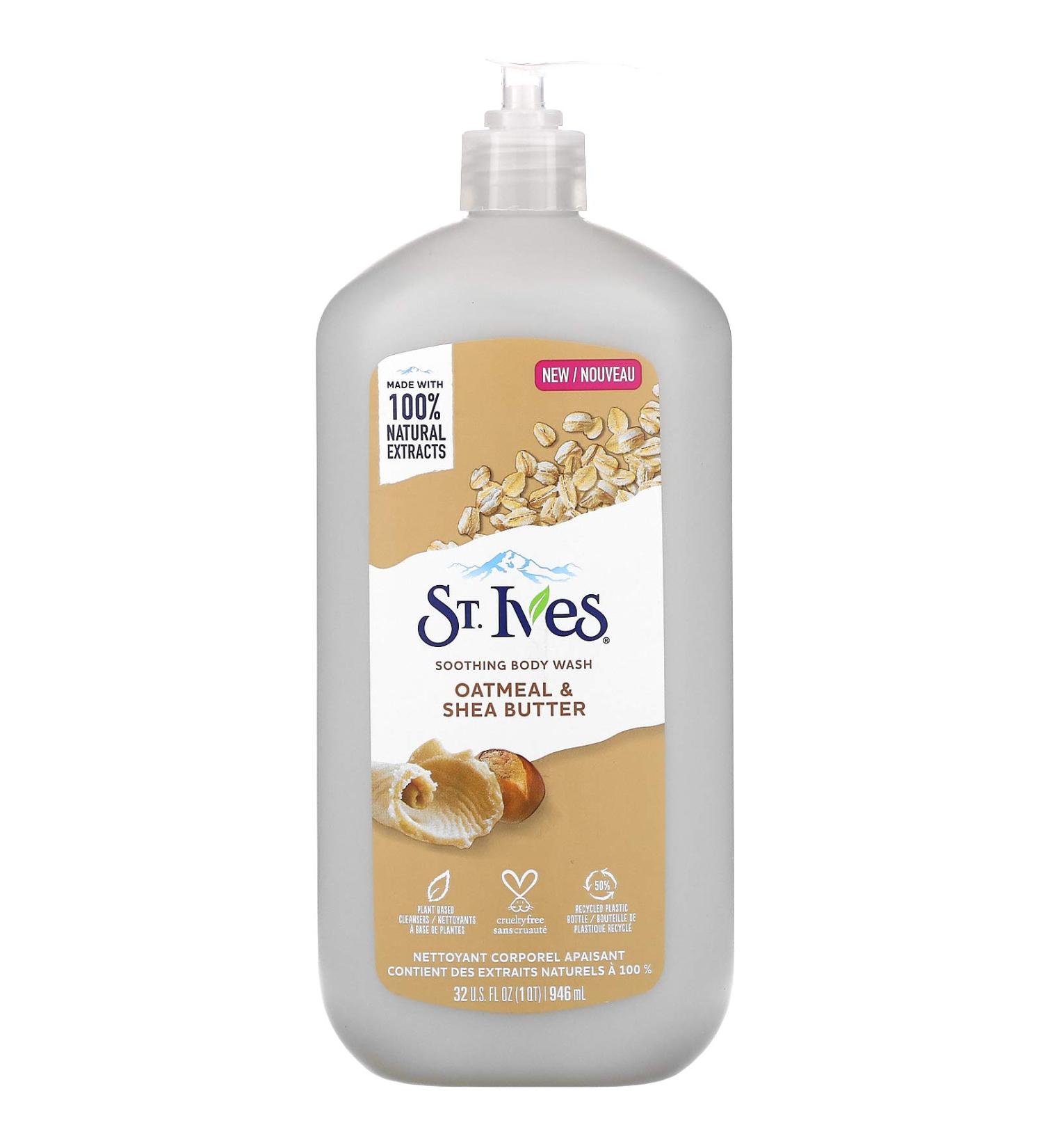 St. Ives Soothing Body Wash with Pump Oatmeal & Shea Butter 32 fl. Oz.