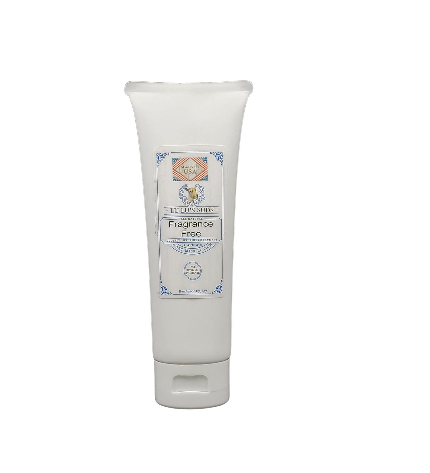 Lu Lu's Suds Handmade All Natural Goat Milk Moisturizing Body Lotion (8oz Fragrance Free) - Buy Online on GoSupps.com