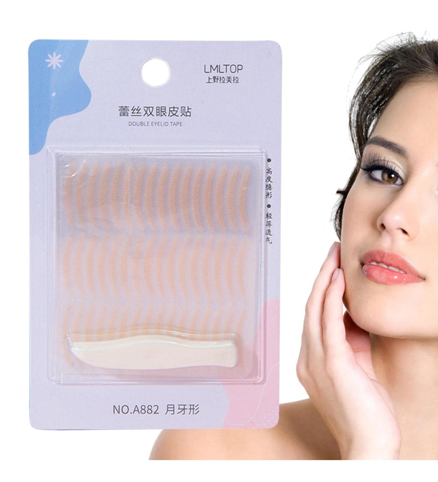 Eyelid Tape - Waterproof Double Eyelid Tape for Hooded Eyes | Fiber Eyelid Lift Strip Instant Eye Lift Perfect for Uneven MonoEyelid Crescent - Buy Online on GoSupps.com