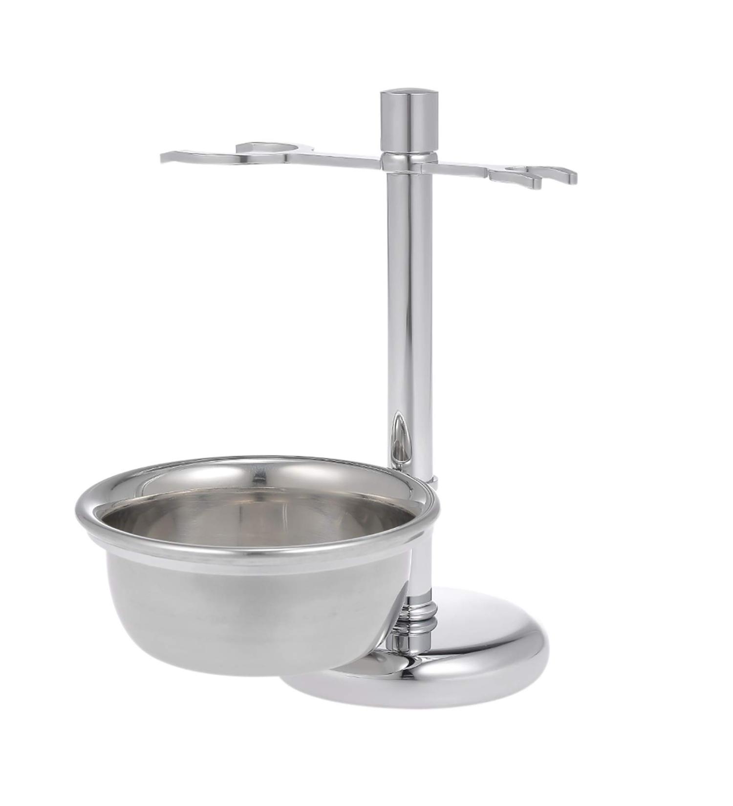 Buy 2 in 1 Stainless Steel Razor Holder & Shaving Set for Men | Durable Razor Plane Stand & Brush Holder - International Shipping Available - Buy Online on GoSupps.com