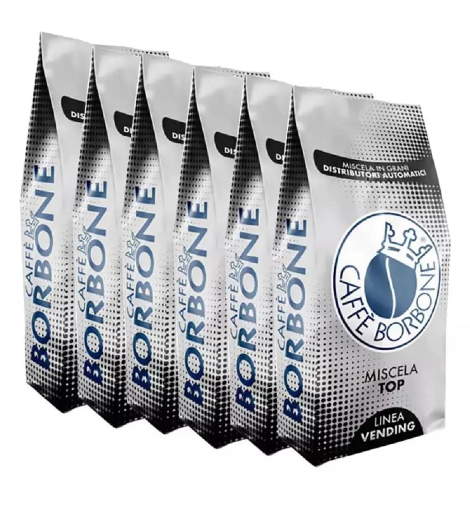 Coffee beans blend TOP Caffè Borbone 1 kg x 6