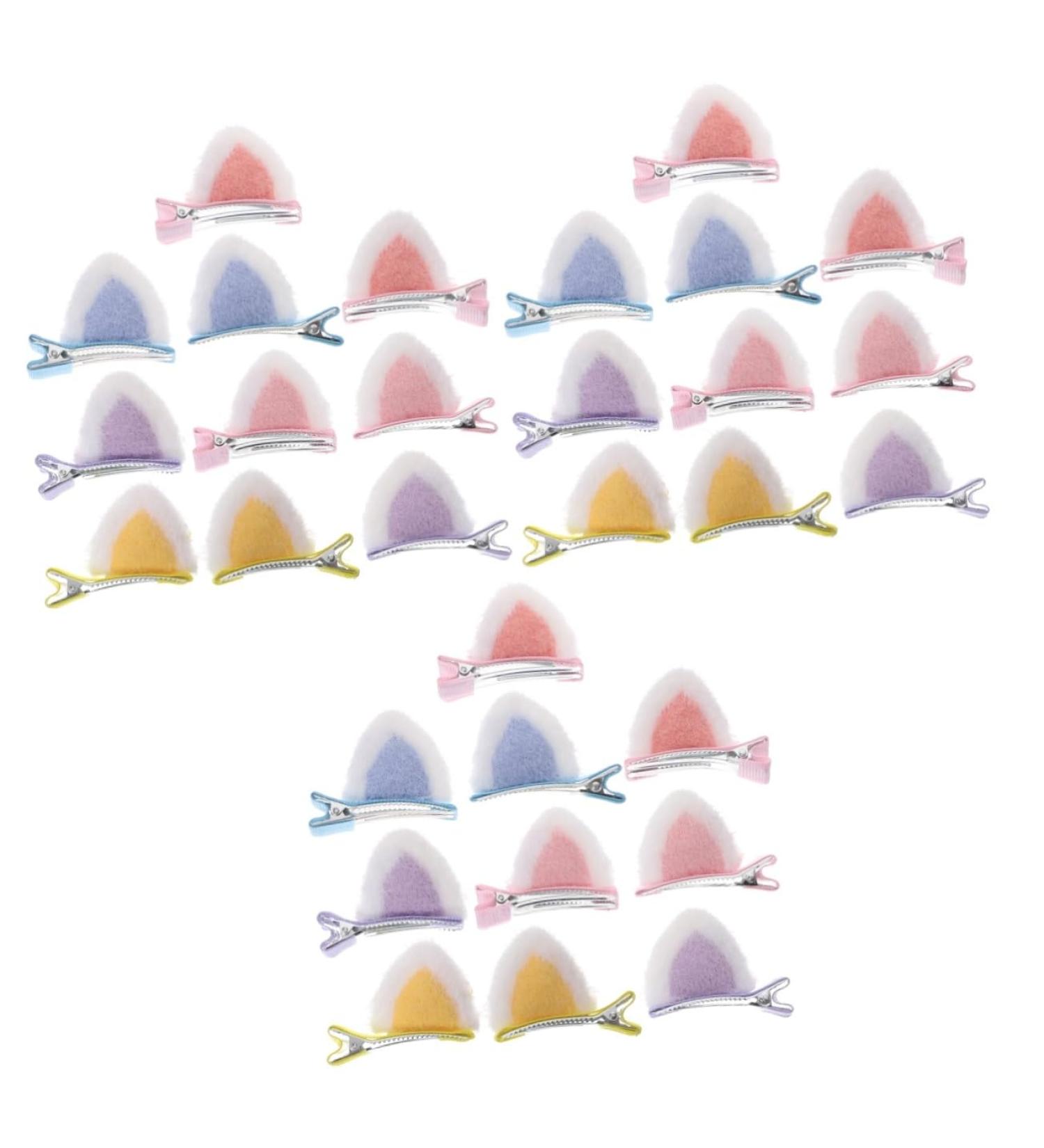 minkissy 15 Pairs Children's Hairpin Cat Ears Hairpin Animal Fox Headband Ear Hair Clips Ears Hair Clip Cat Ear Barrettes Clip on Cat Ears Fox Ear Hair Band Baby Bangs Fabric Cat Ear Clip - Buy Online on GoSupps.com