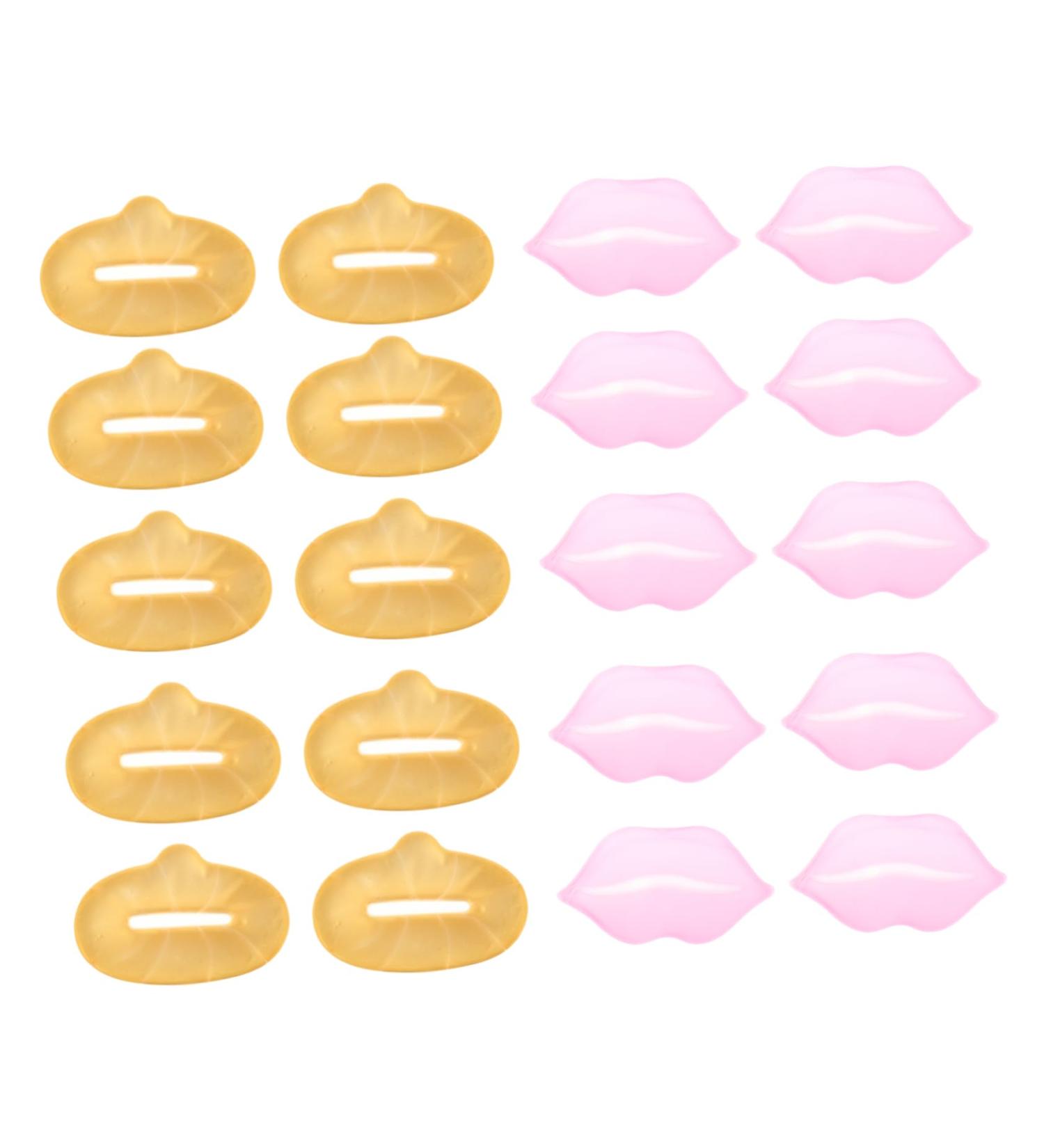 DECOMELODY 20Pcs Hydrating Collagen Lip Mask Exfoliating Moisturizing Treatment for Soft Plump Lips Selection Wrinkle Effect for Daily Use - Buy Online on GoSupps.com