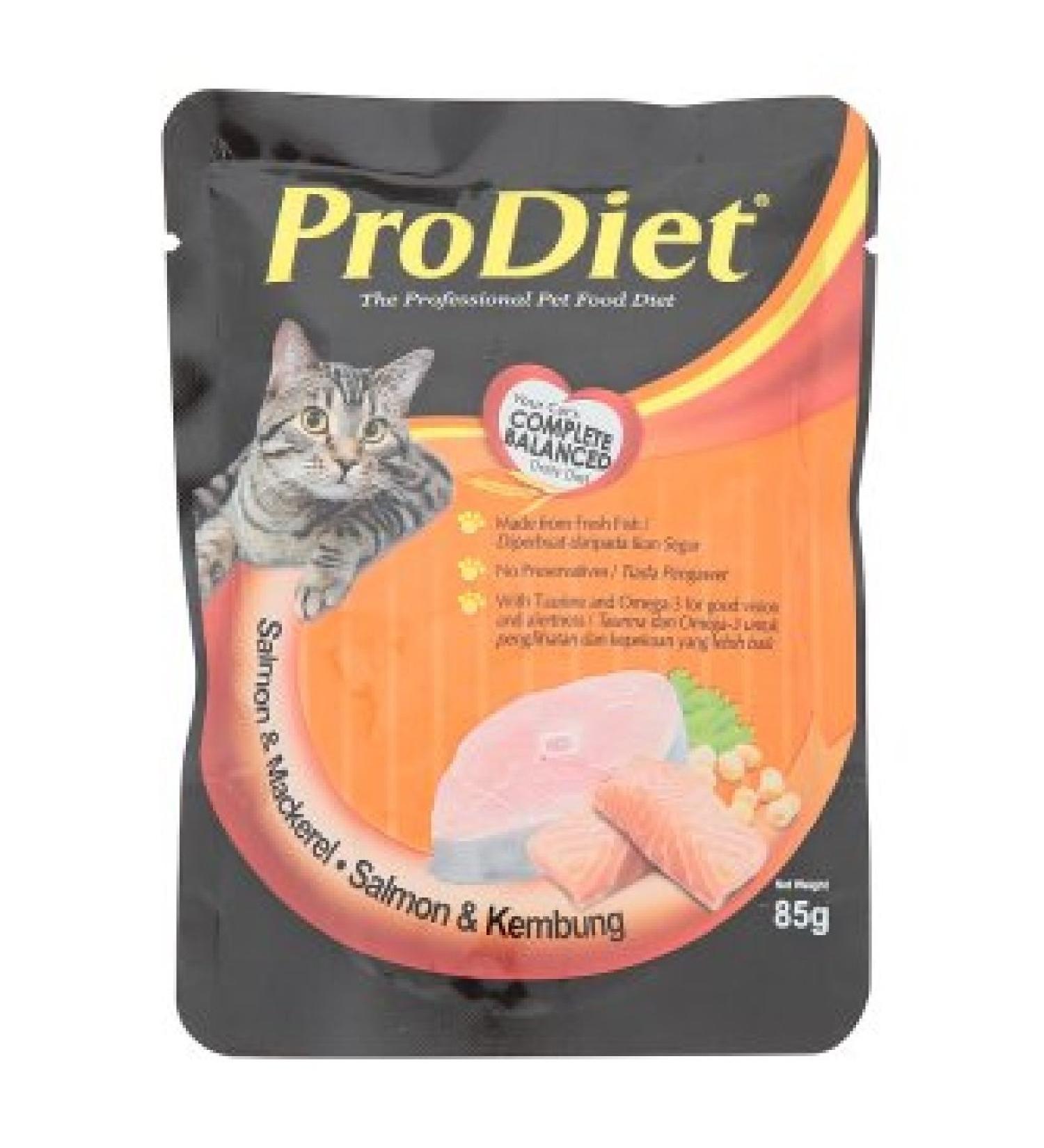 ProDiet Cat Food 85g (628MART) (Salmon & Mackerel 12 Pack)