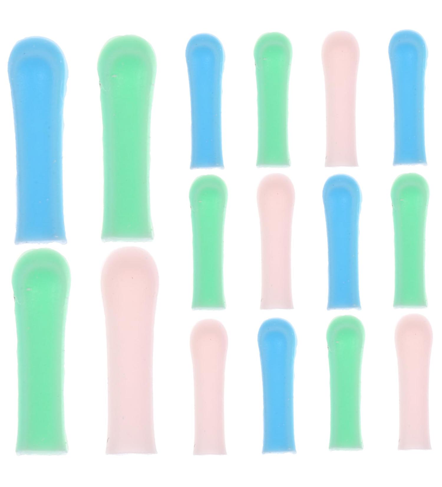 Yardenfun 15pcs Visual Ear Wax Removal Sleeves Reusable Ear Cleaner Covers Blue Green Pink for Soft for - Buy Online on GoSupps.com