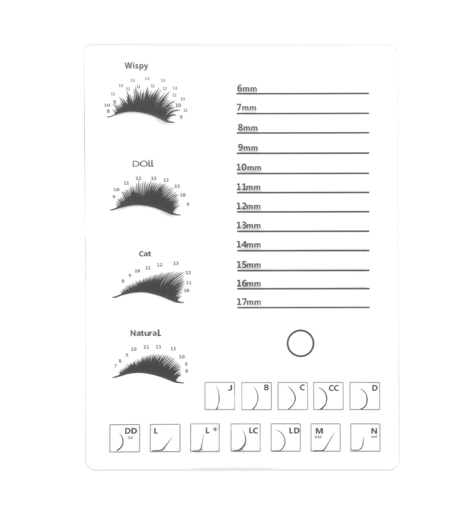 Buy Beaupretty Eyelash Display Board | Grafting Supply & Holder for Eyelash Extensions | Transparent Acrylic Storage Tray & Glue Rack | 1pc - Buy Online on GoSupps.com