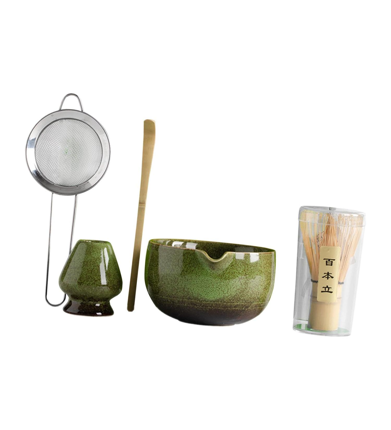 MYCENSE 5 Pieces Matcha Tea Set Japanese Ceremonial Matcha Full Set Matcha Preparation Traditional Matcha Set for Friends Gifts Home Green - Buy Online on GoSupps.com