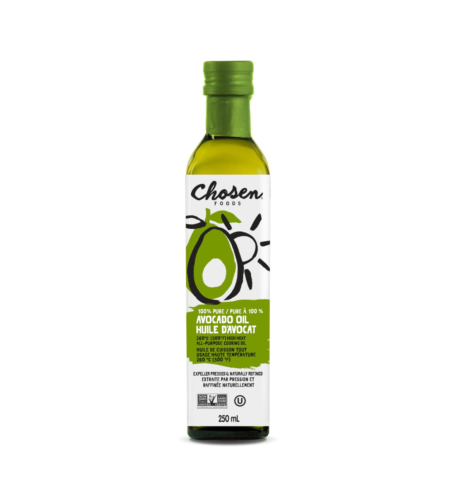 Chosen Foods 100% Pure Avocado Oil Non-GMO High-Heat All Purpose Oil 250ml Avocado Oil 250 ml (Pack of 1) - Buy Online on GoSupps.com