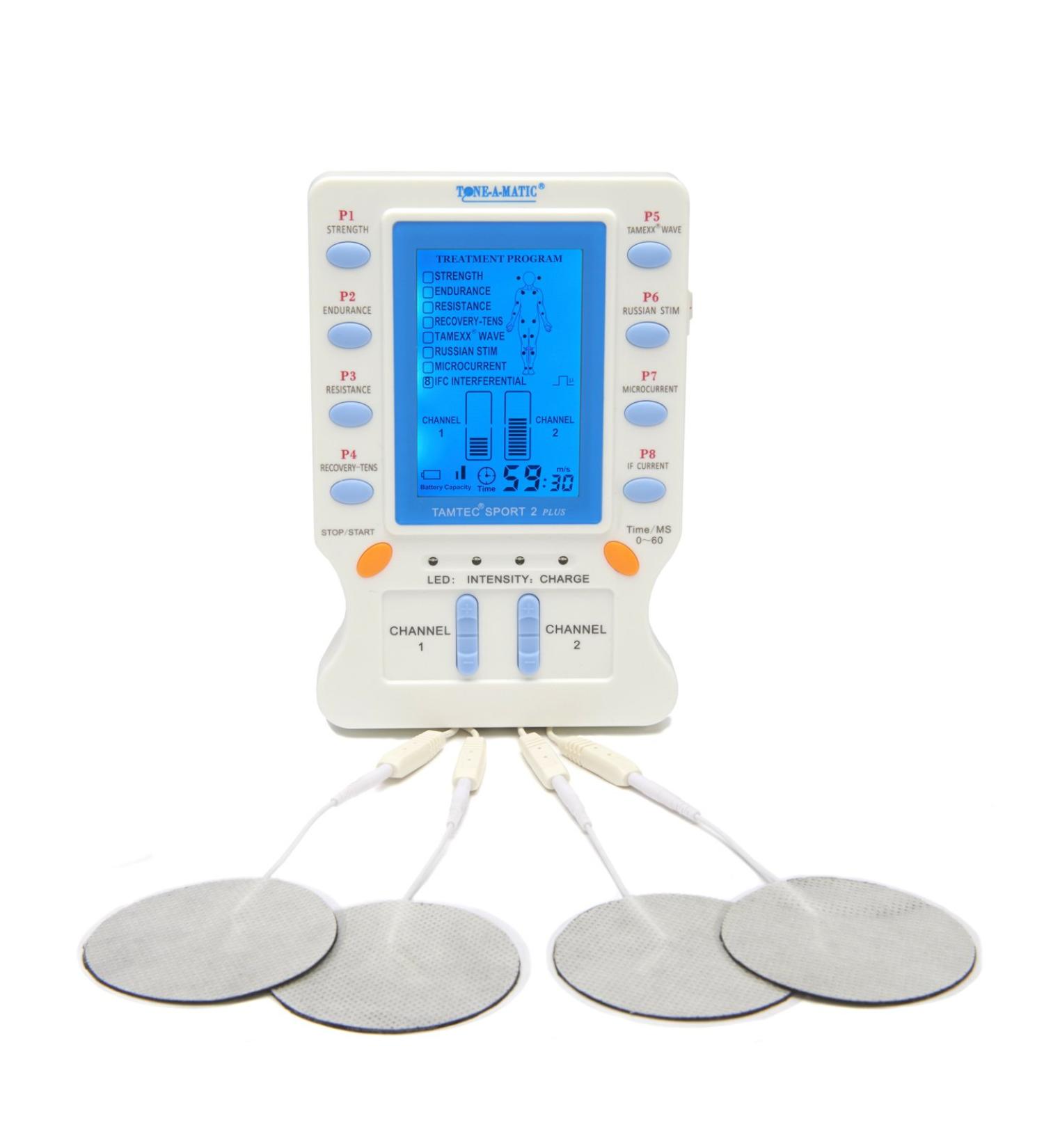Buy TAMTEC Sport 2 Plus: Electric Muscle Stimulator EMS & TENS - 8 Programs 12 Electrodes Ideal for Pain Relief & Recovery International Shipping Available - Buy Online on GoSupps.com