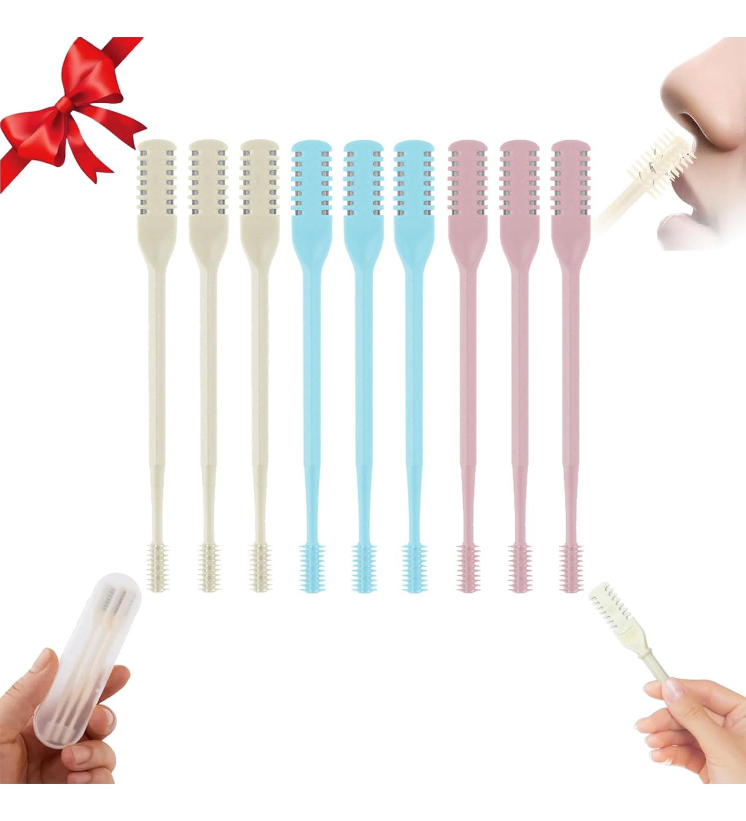 2024 2-in-1 Nasal Hair Cutter & Nose Hair Trimmer - Portable Manual 360 Rotating Tool for Men & Women - Nose & Ear Hair Remover Set - Buy Online on GoSupps.com