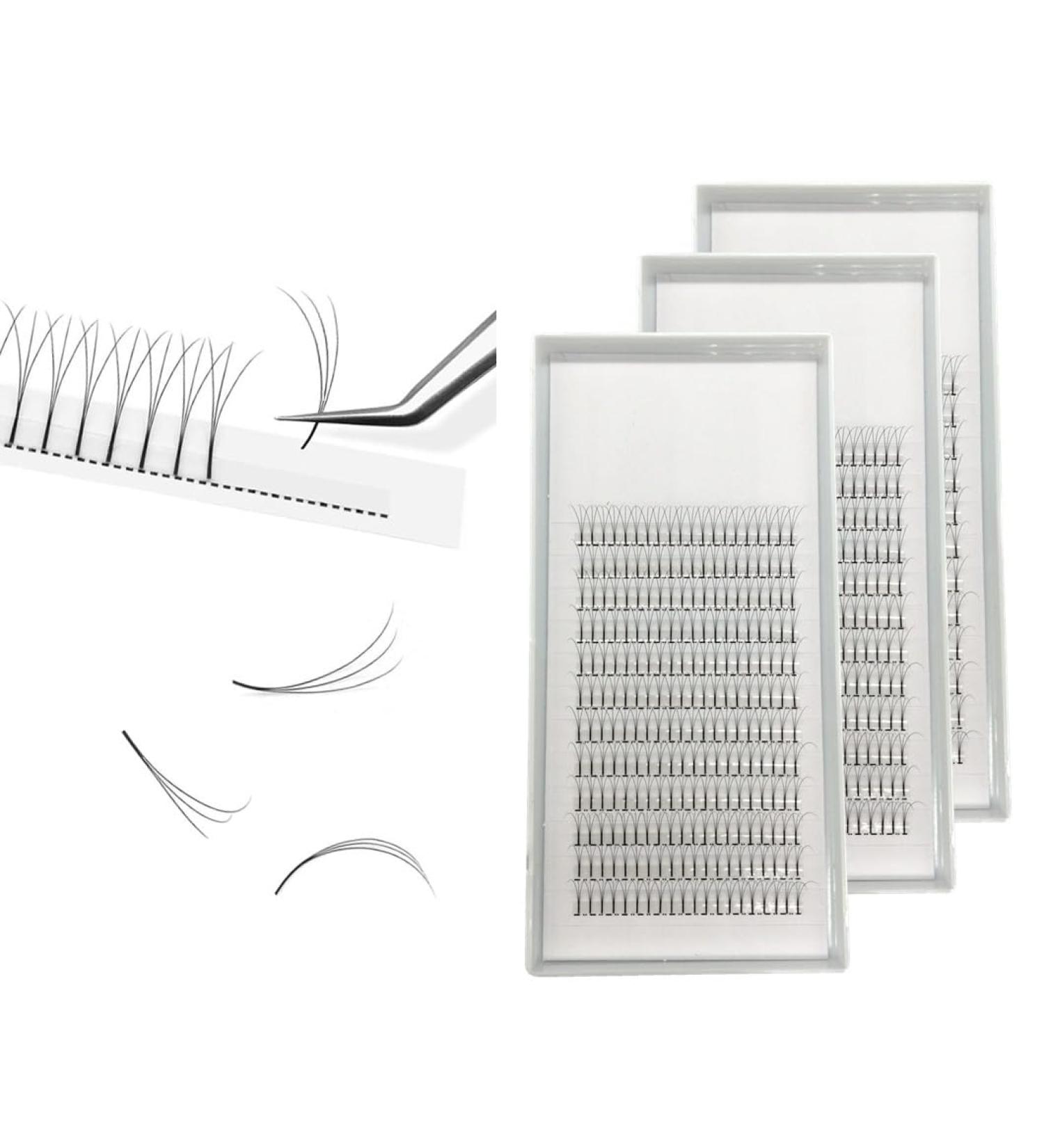 Natural Soft False Eyelash Extensions - 3D Premade Volume Lashes C & D Curl 0.10mm Thickness 8-15mm Length - Oxy Black Very Soft (9mm 3 Pack) - Buy Online on GoSupps.com