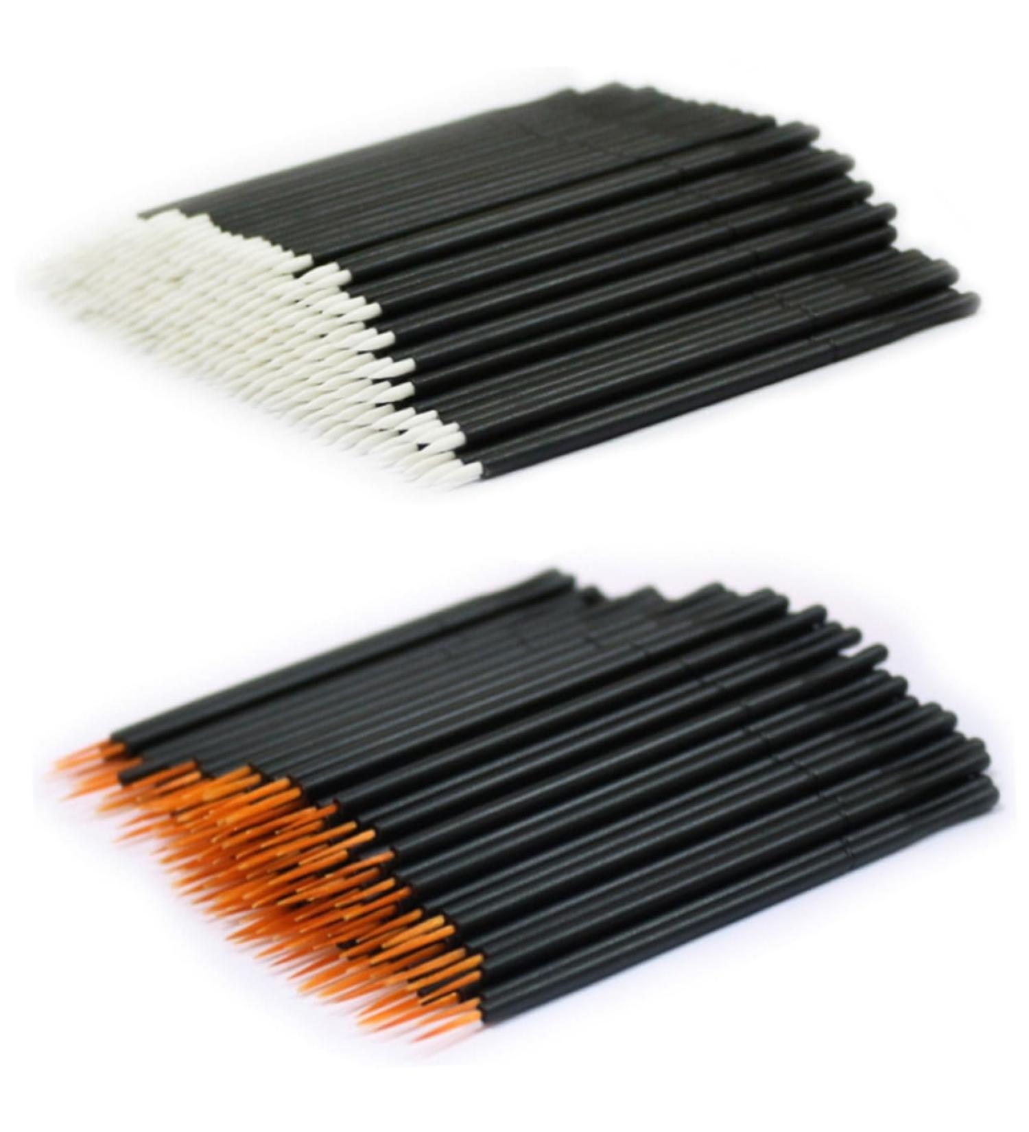 HAPINARY 100pcs Eye Makeup Tools Makeup Eyeliner Brushes White Make up Kit Gel Eyeliner Disposable 10*0.5cm As Shown - Buy Online on GoSupps.com