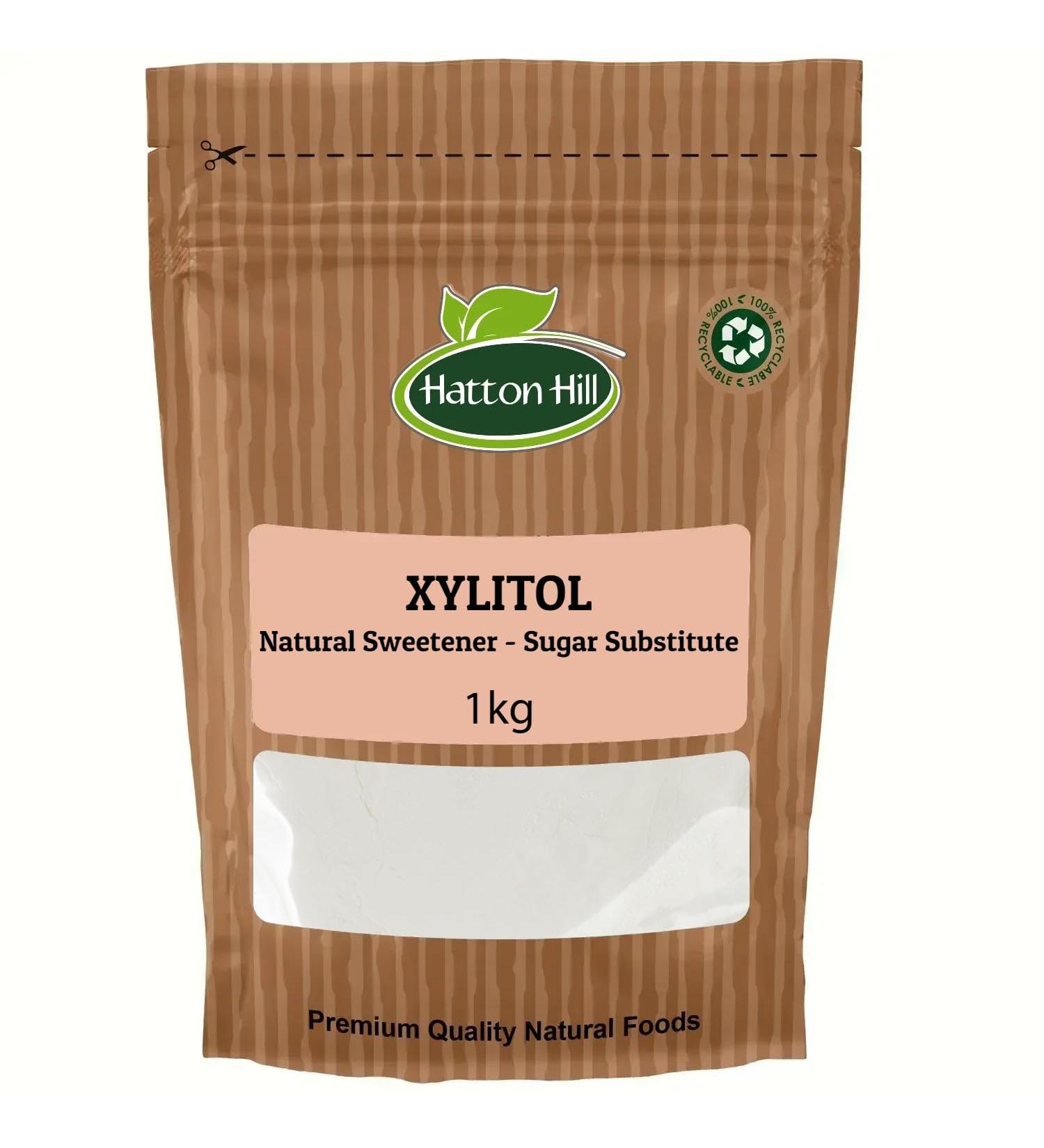 Xylitol Sweetener 1kg by Hatton Hill Natural Sweetener Sugar Substitute Gluten Free Keto Friendly Non-GMO